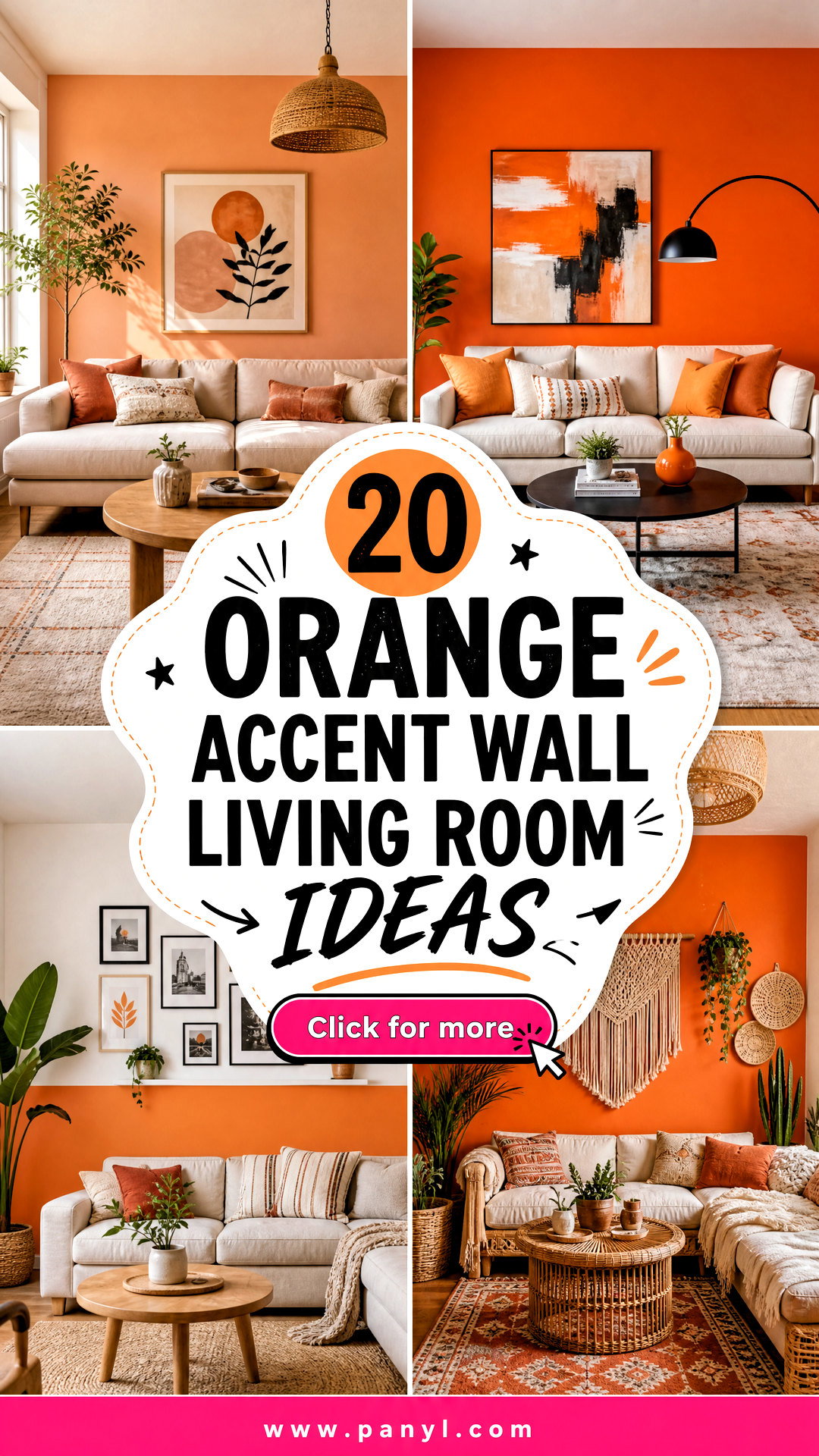 20 Orange Accent Wall Living Room Ideas for a Bold Refresh - 20 Orange Accent Wall Living Room Ideas for a Bold Refresh