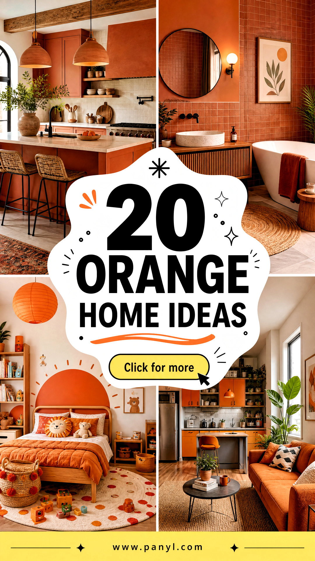 20 Orange Home Ideas for a Cheerful Modern Style Makeover - 20 Orange Home Ideas for a Cheerful, Modern Style Makeover
