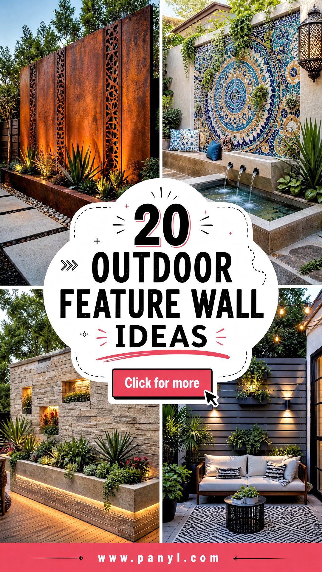 20 Outdoor Feature Wall Ideas to Transform Your Backyard - 20 Outdoor Feature Wall Ideas to Transform Your Backyard
