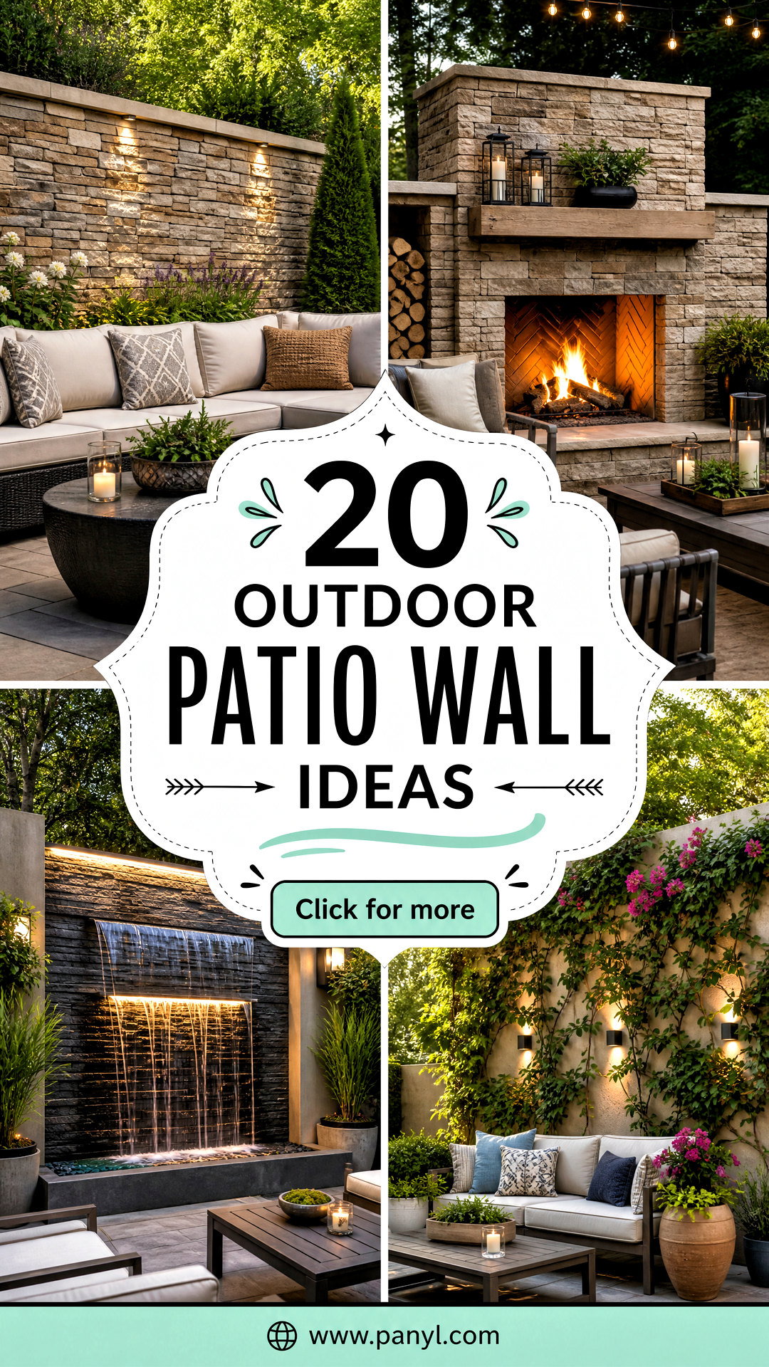 20 Outdoor Patio Wall Ideas for a Relaxing Backyard Escape - 20 Outdoor Patio Wall Ideas for a Relaxing Backyard Escape