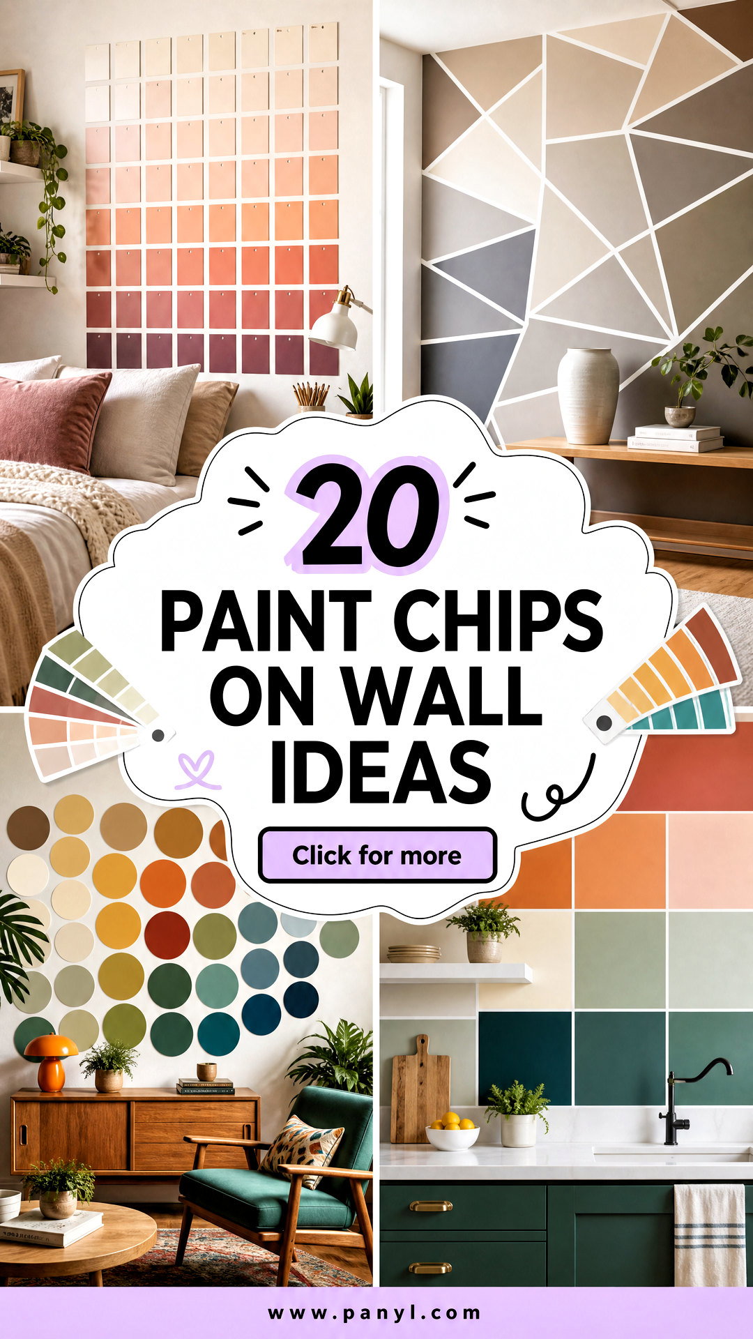 20 Paint Chips On Wall Ideas Creative Ways to Choose Color - 20 Paint Chips On Wall Ideas: Creative Ways to Choose Color