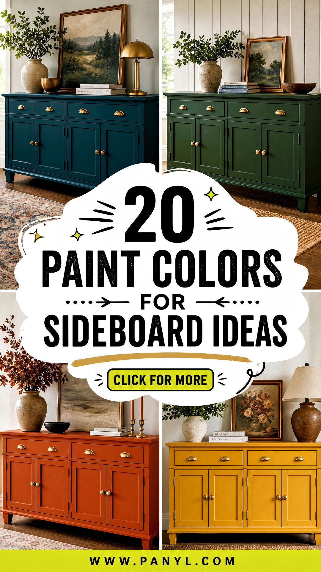 20 Paint Colors For Sideboard Ideas Chic Furniture Makeovers - 20 Paint Colors For Sideboard Ideas: Chic Furniture Makeovers