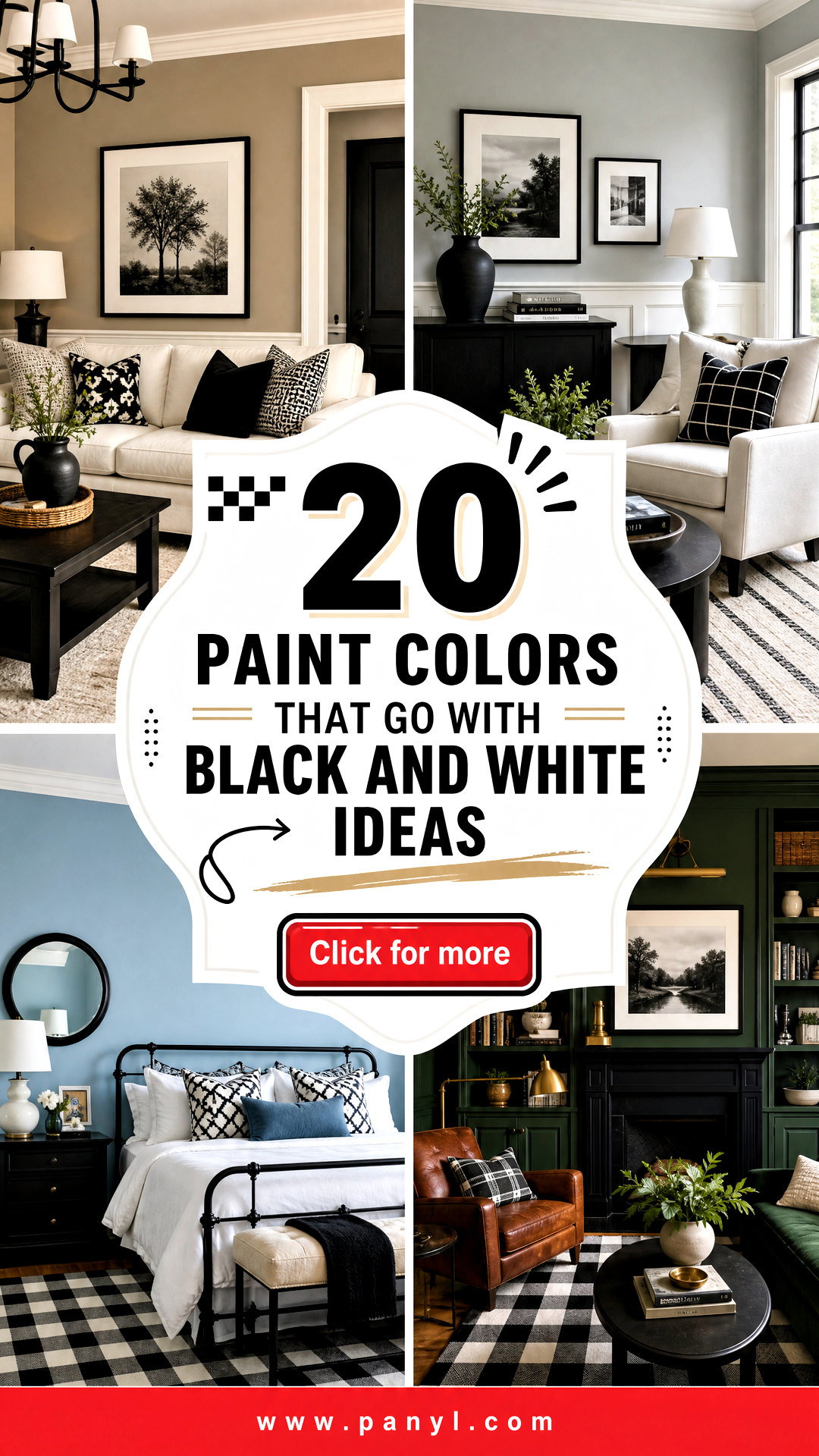 20 Paint Colors That Go With Black And White Ideas Timeless Pairings - 20 Paint Colors That Go With Black And White Ideas: Timeless Pairings
