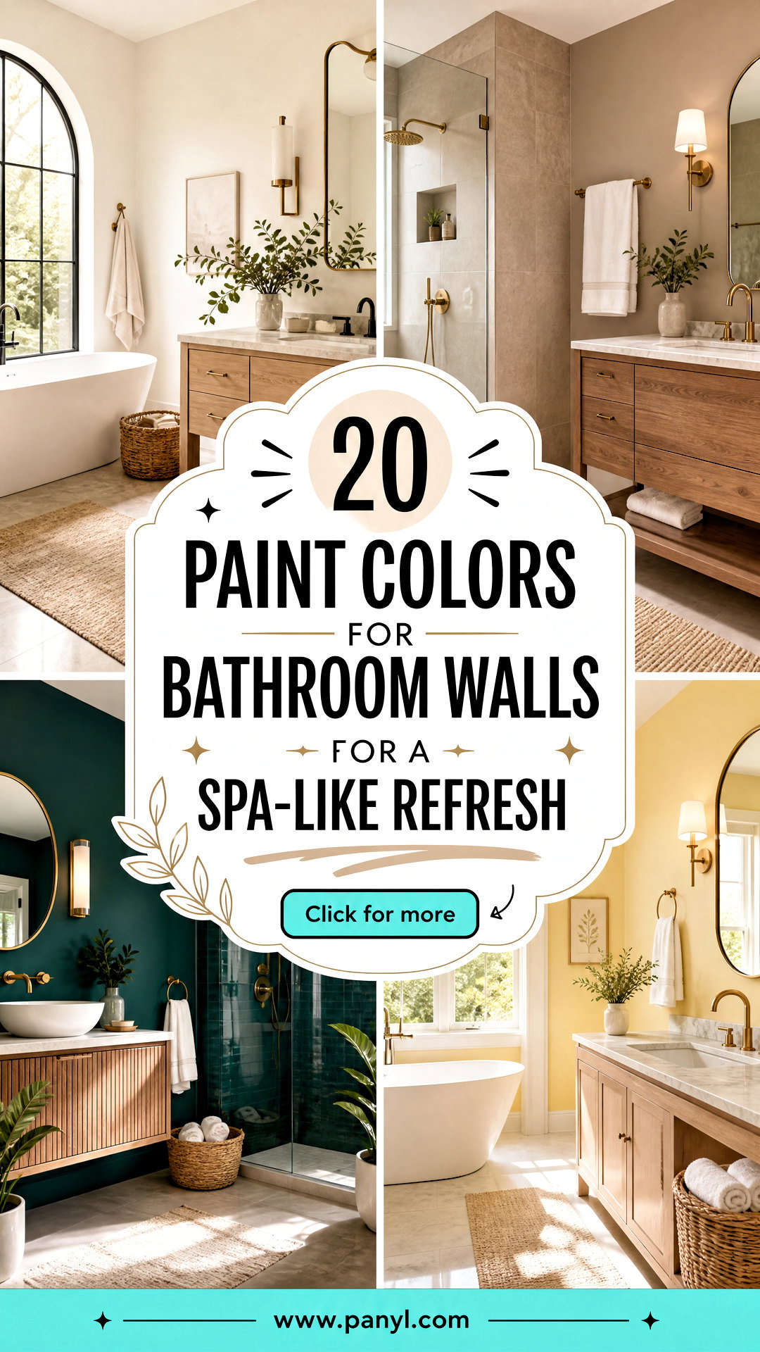 20 Paint Colors for Bathroom Walls for a Spa-Like Refresh - 20 Paint Colors for Bathroom Walls for a Spa-Like Refresh