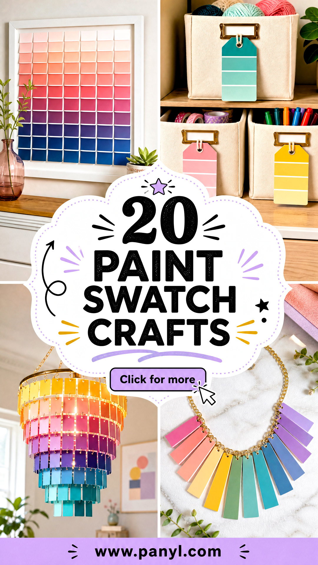 20 Paint Swatch Crafts Clever DIY Decor for Creative Days - 20 Paint Swatch Crafts: Clever DIY Decor for Creative Days