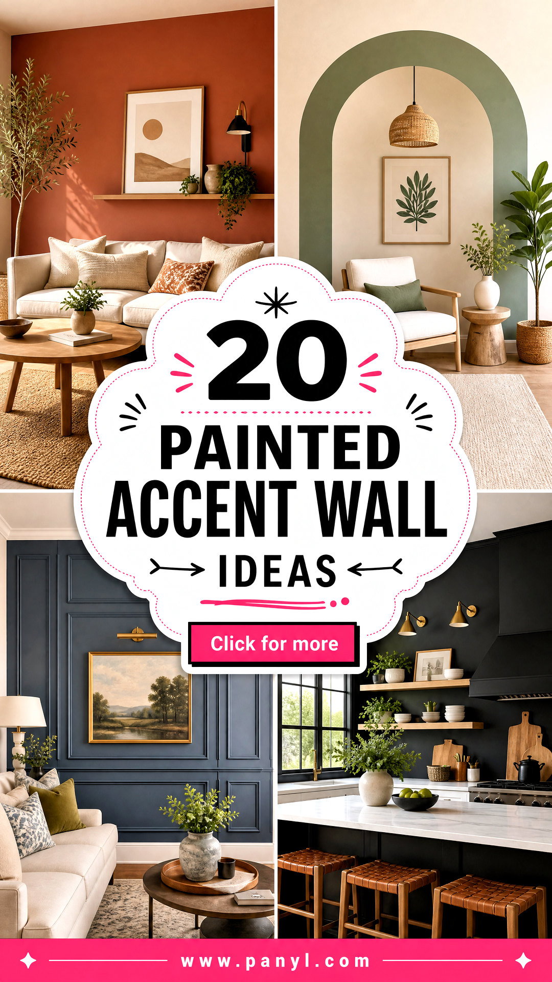 20 Painted Accent Wall Ideas for a Bold Designer Update - 20 Painted Accent Wall Ideas for a Bold Designer Update