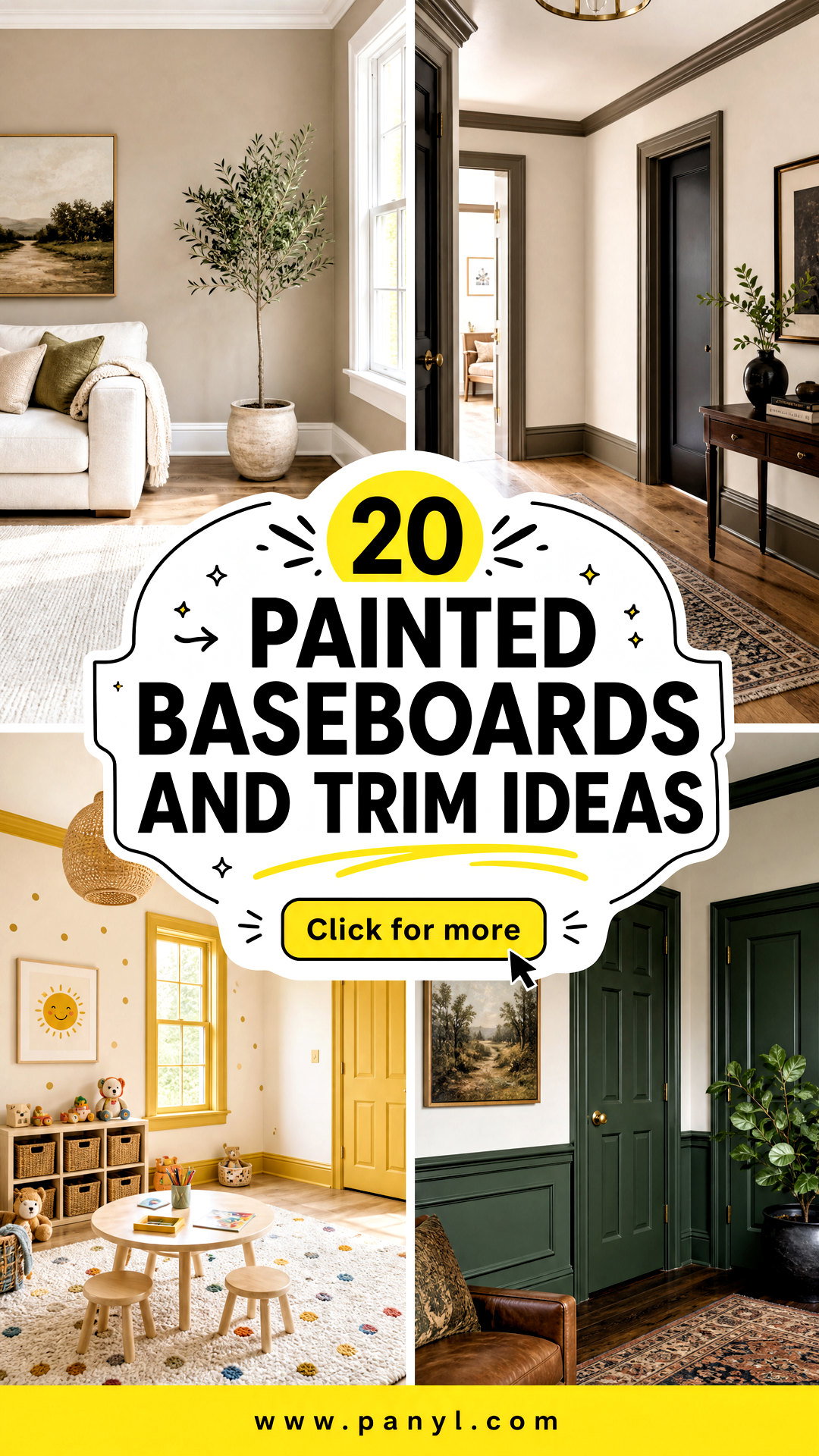 20 Painted Baseboards and Trim Ideas for Crisp Cohesive Rooms - 20 Painted Baseboards and Trim Ideas for Crisp, Cohesive Rooms