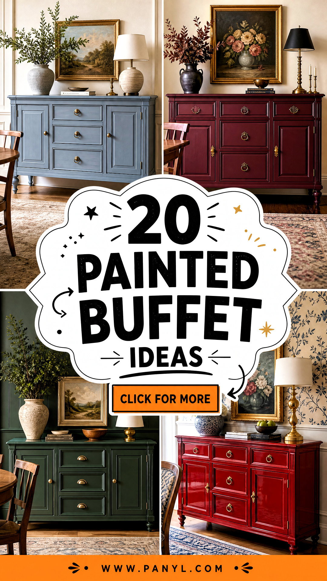 20 Painted Buffet Ideas for a Stunning Furniture Refresh - 20 Painted Buffet Ideas for a Stunning Furniture Refresh
