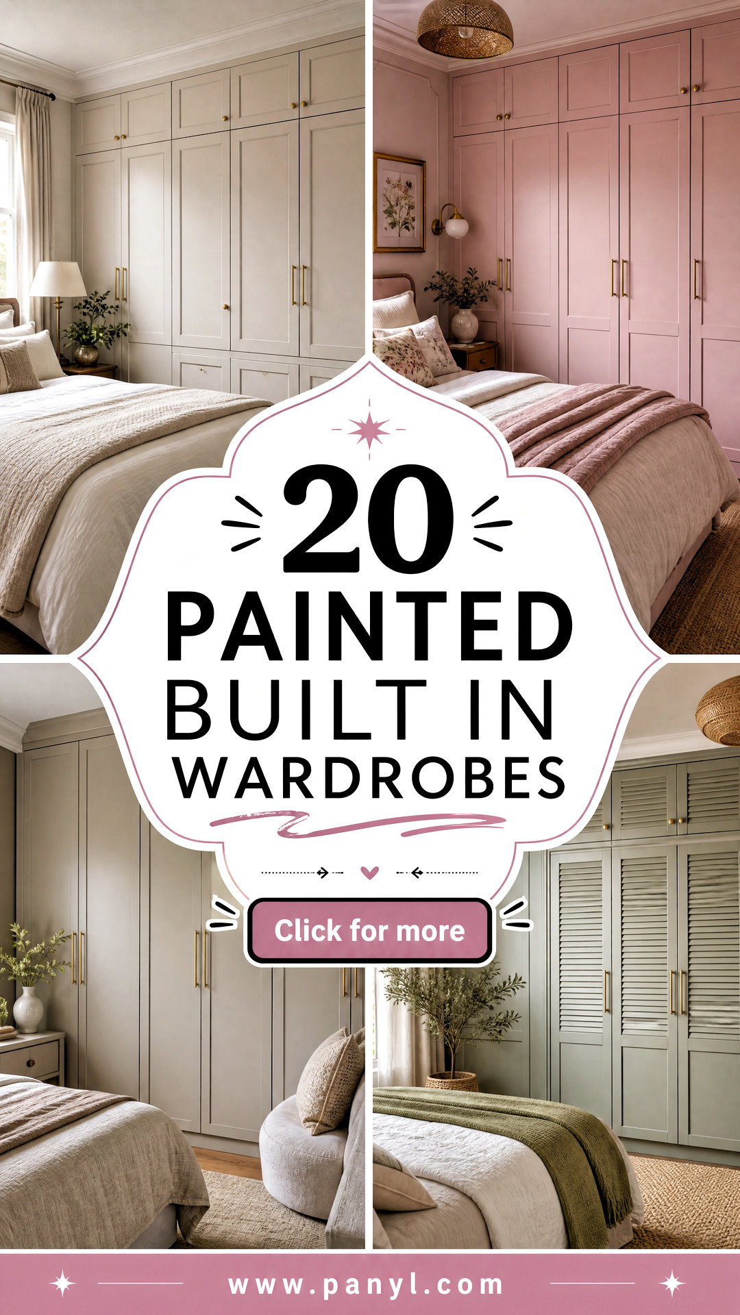 20 Painted Built In Wardrobes for a Chic Custom Bedroom Look - 20 Painted Built In Wardrobes for a Chic, Custom Bedroom Look