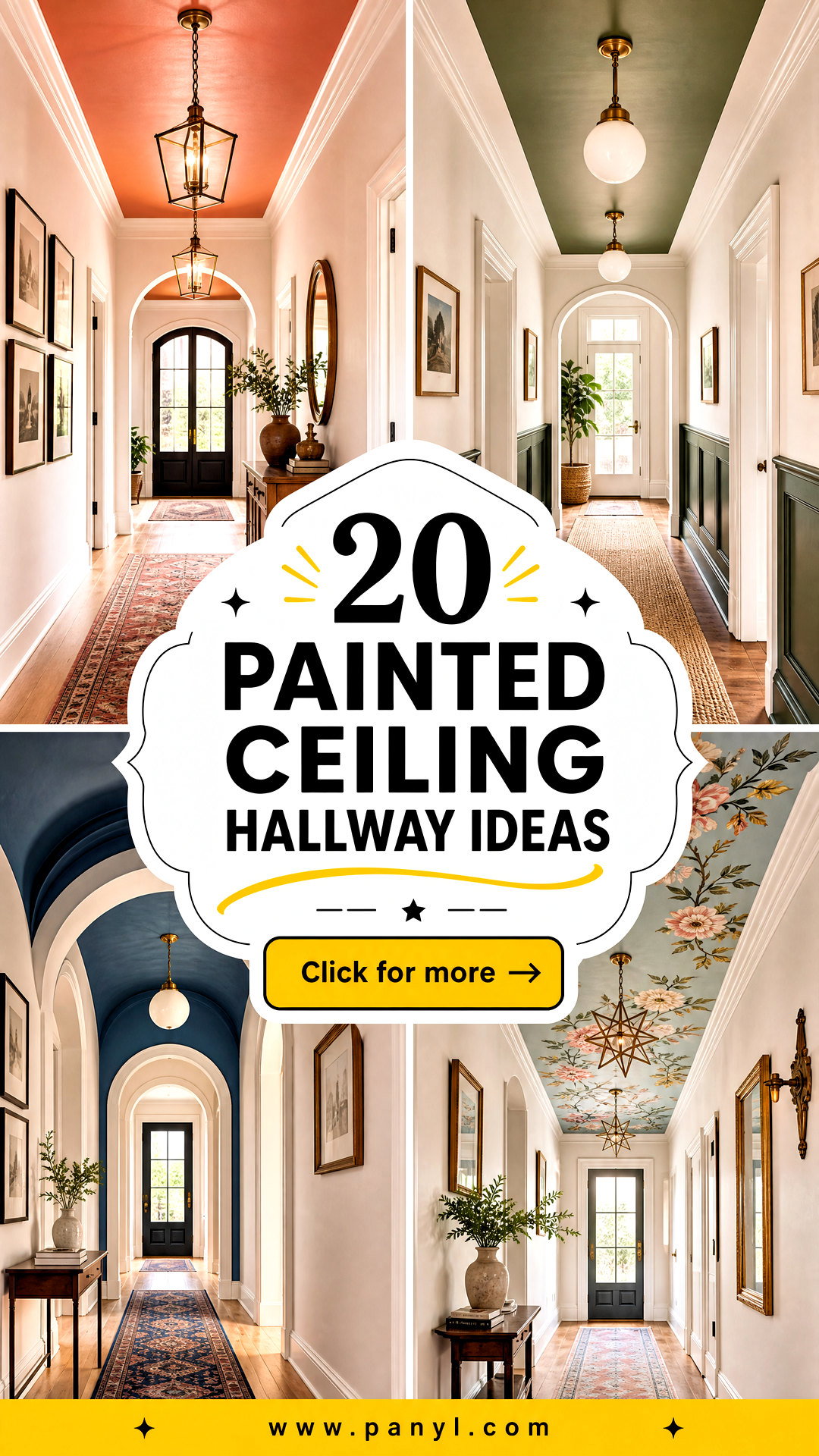 20 Painted Ceiling Hallway Ideas to Brighten Narrow Spaces - 20 Painted Ceiling Hallway Ideas to Brighten Narrow Spaces