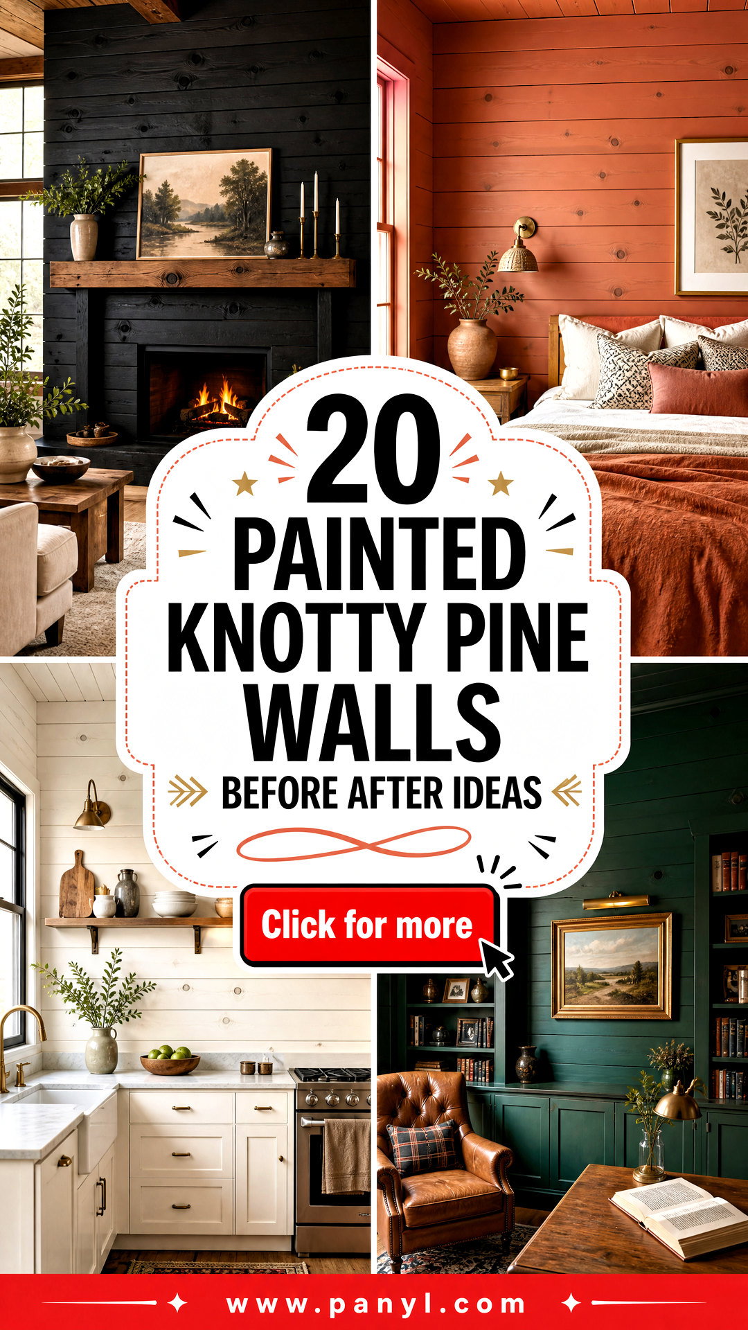20 Painted Knotty Pine Walls Before After Ideas for a Refresh - 20 Painted Knotty Pine Walls Before After Ideas for a Refresh
