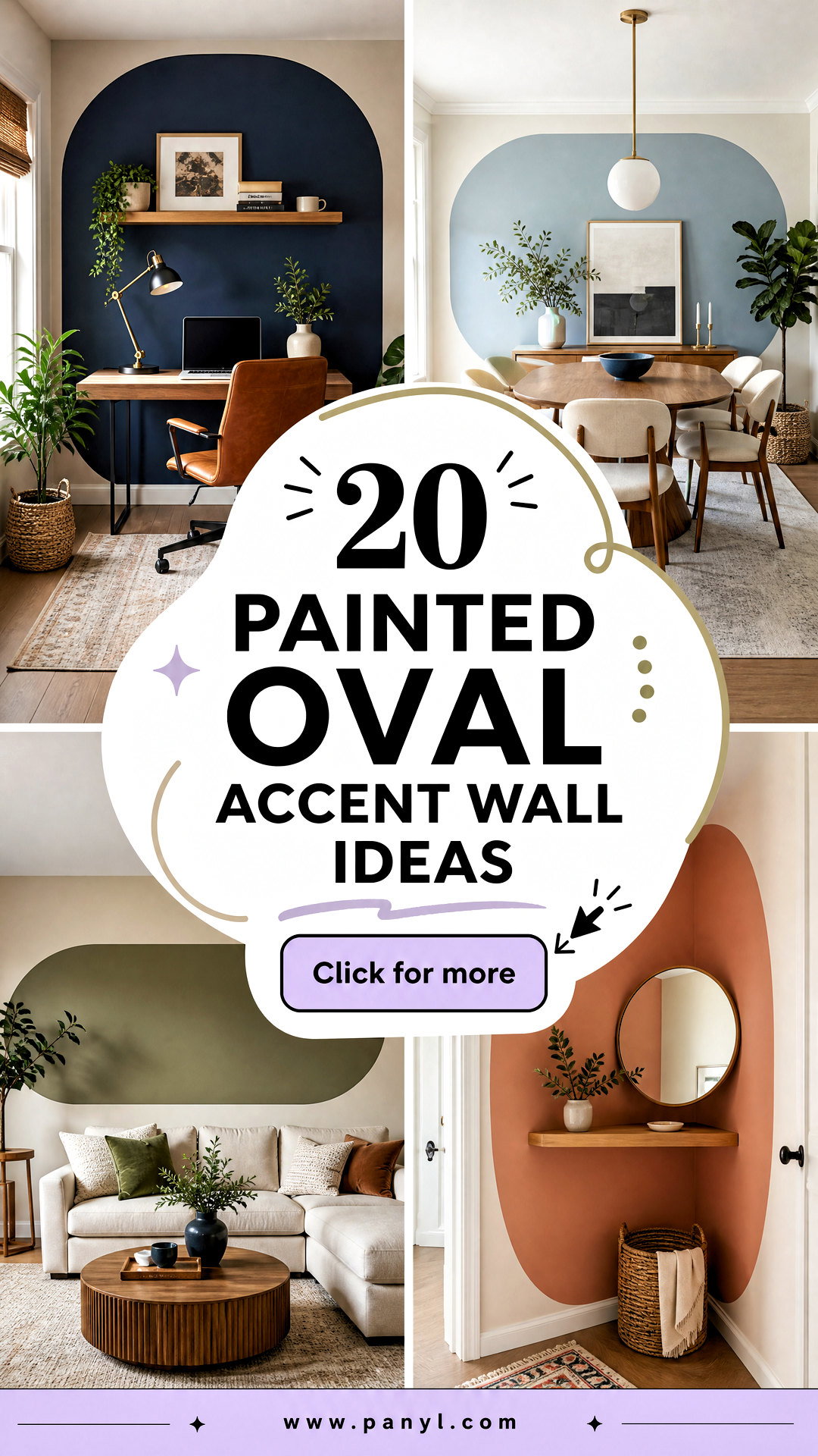 20 Painted Oval Accent Wall Ideas Chic Curves for Modern Rooms - 20 Painted Oval Accent Wall Ideas: Chic Curves for Modern Rooms