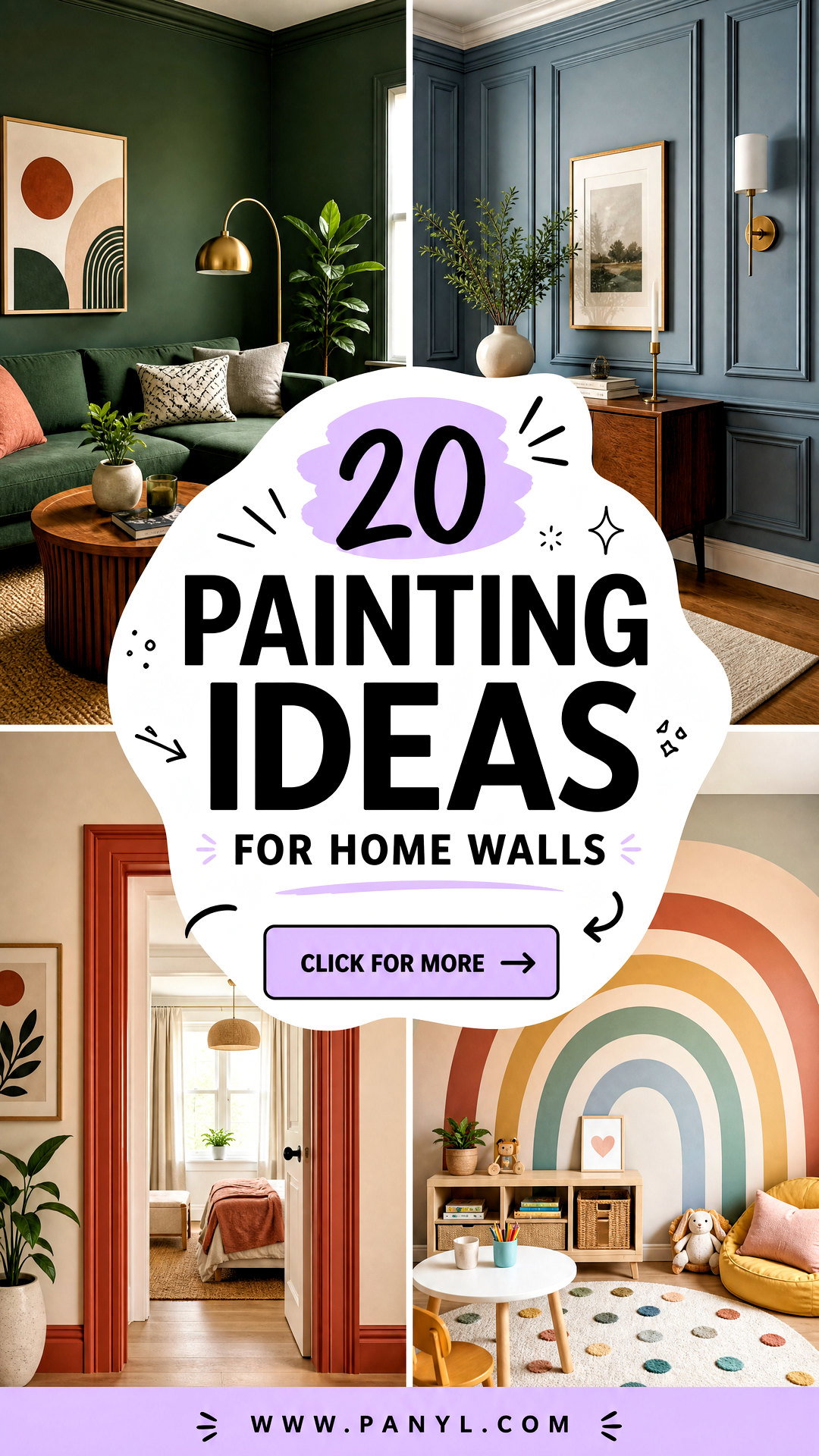 20 Painting Ideas for Home Walls to Refresh Every Room With Style - 20 Painting Ideas for Home Walls to Refresh Every Room With Style