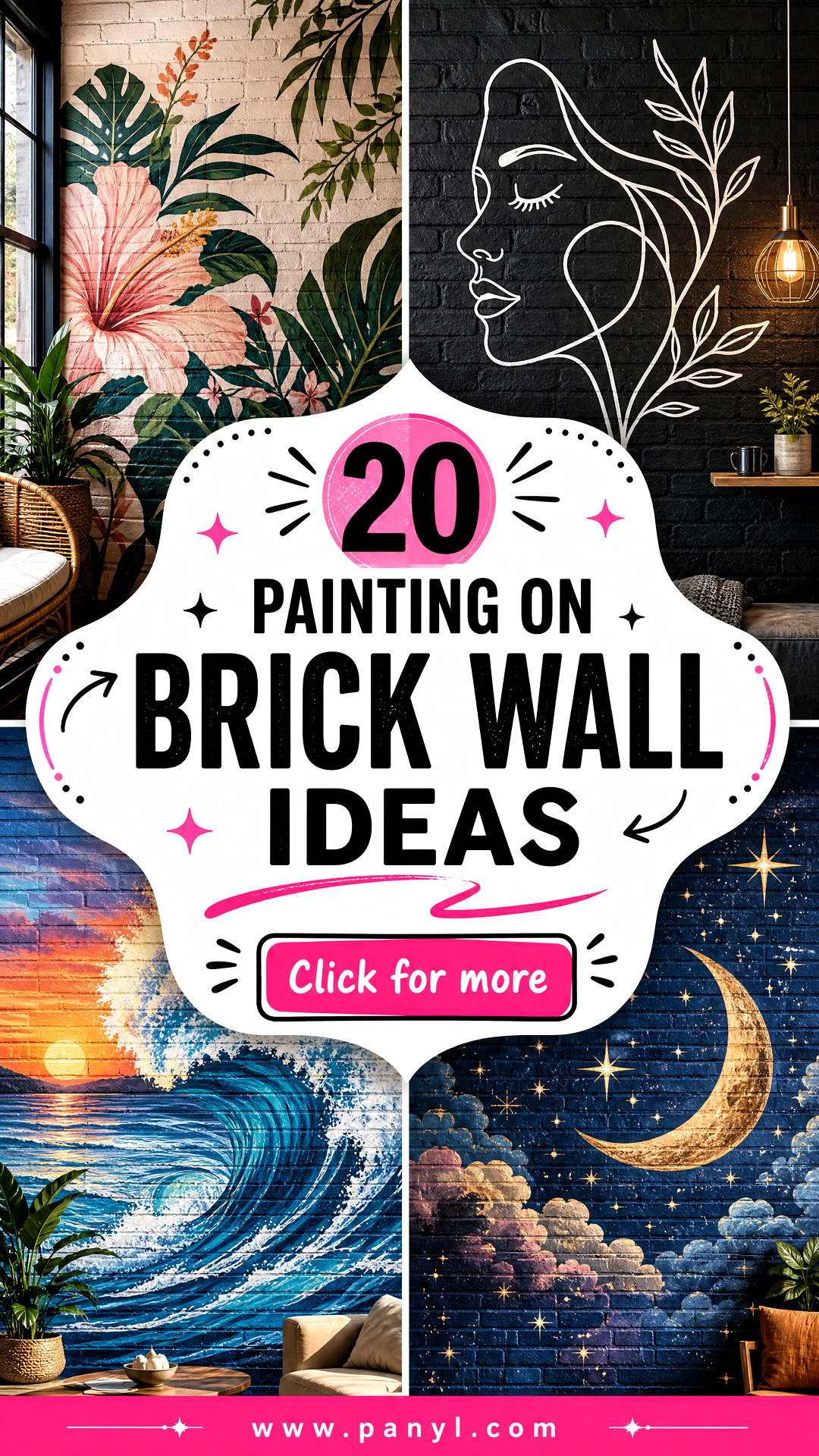 20 Painting on Brick Wall Ideas for Bold Artistic Homes - 20 Painting on Brick Wall Ideas for Bold, Artistic Homes