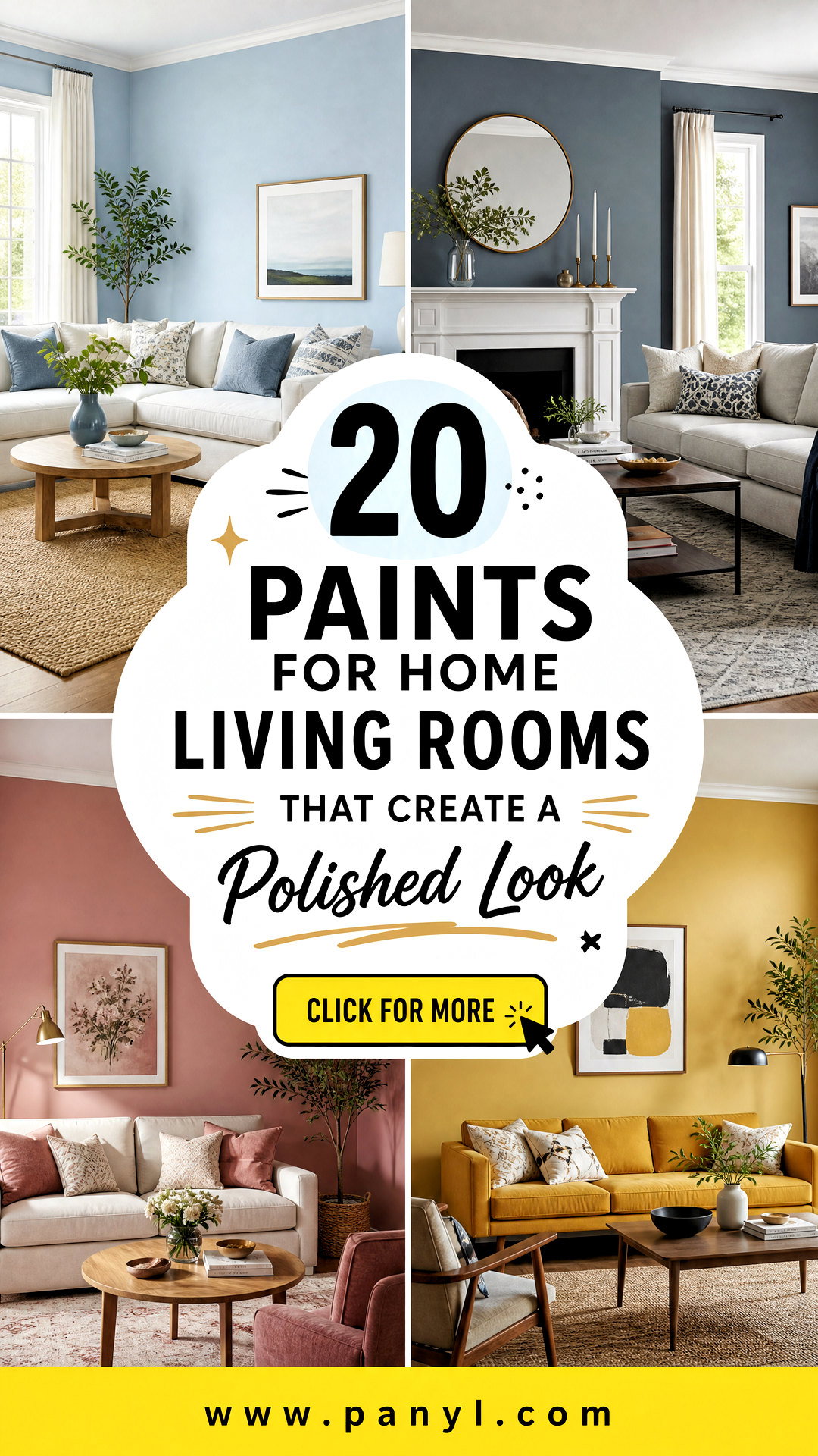 20 Paints for Home Living Rooms That Create a Polished Look - 20 Paints for Home Living Rooms That Create a Polished Look