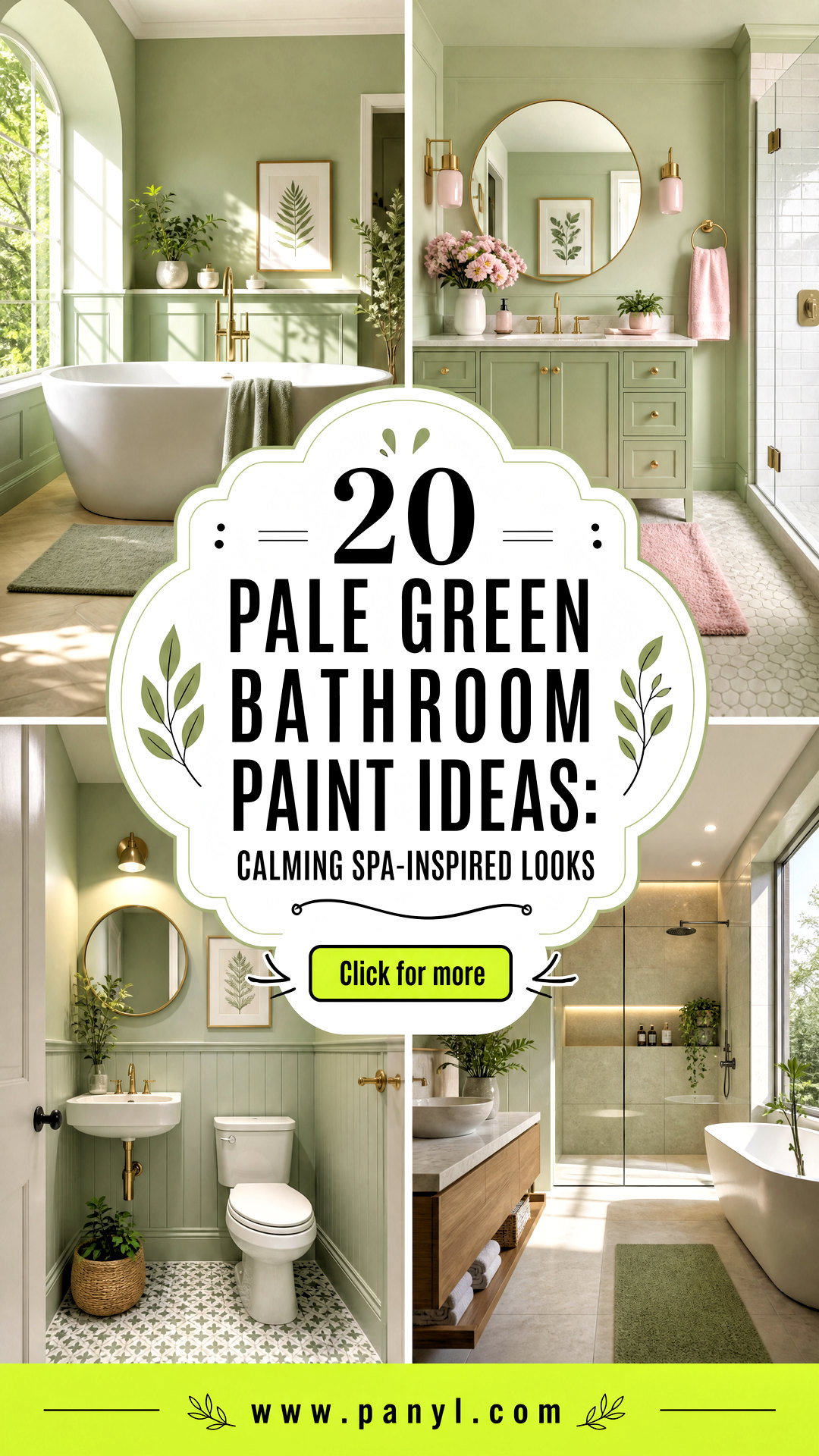 20 Pale Green Bathroom Paint Ideas Calming Spa-Inspired Looks - 20 Pale Green Bathroom Paint Ideas: Calming Spa-Inspired Looks