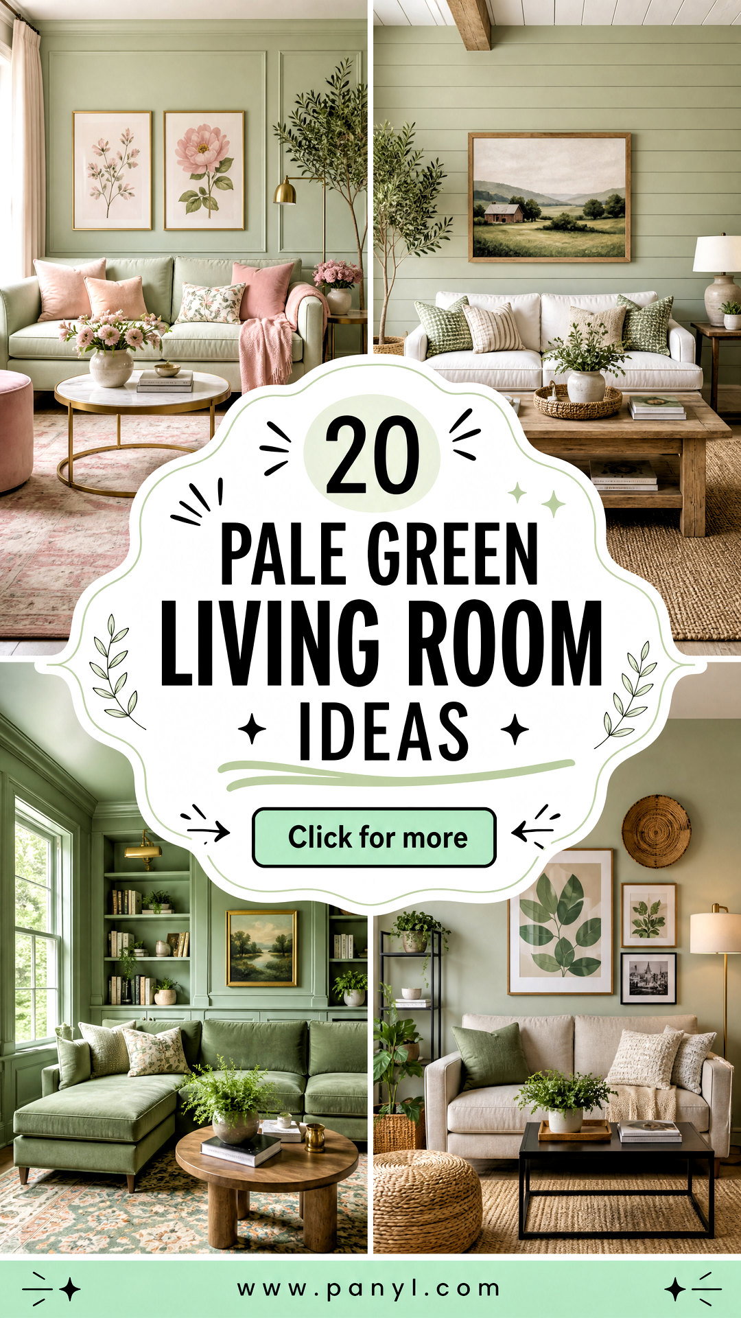 20 Pale Green Living Room Ideas for a Serene Spring Look - 20 Pale Green Living Room Ideas for a Serene Spring Look