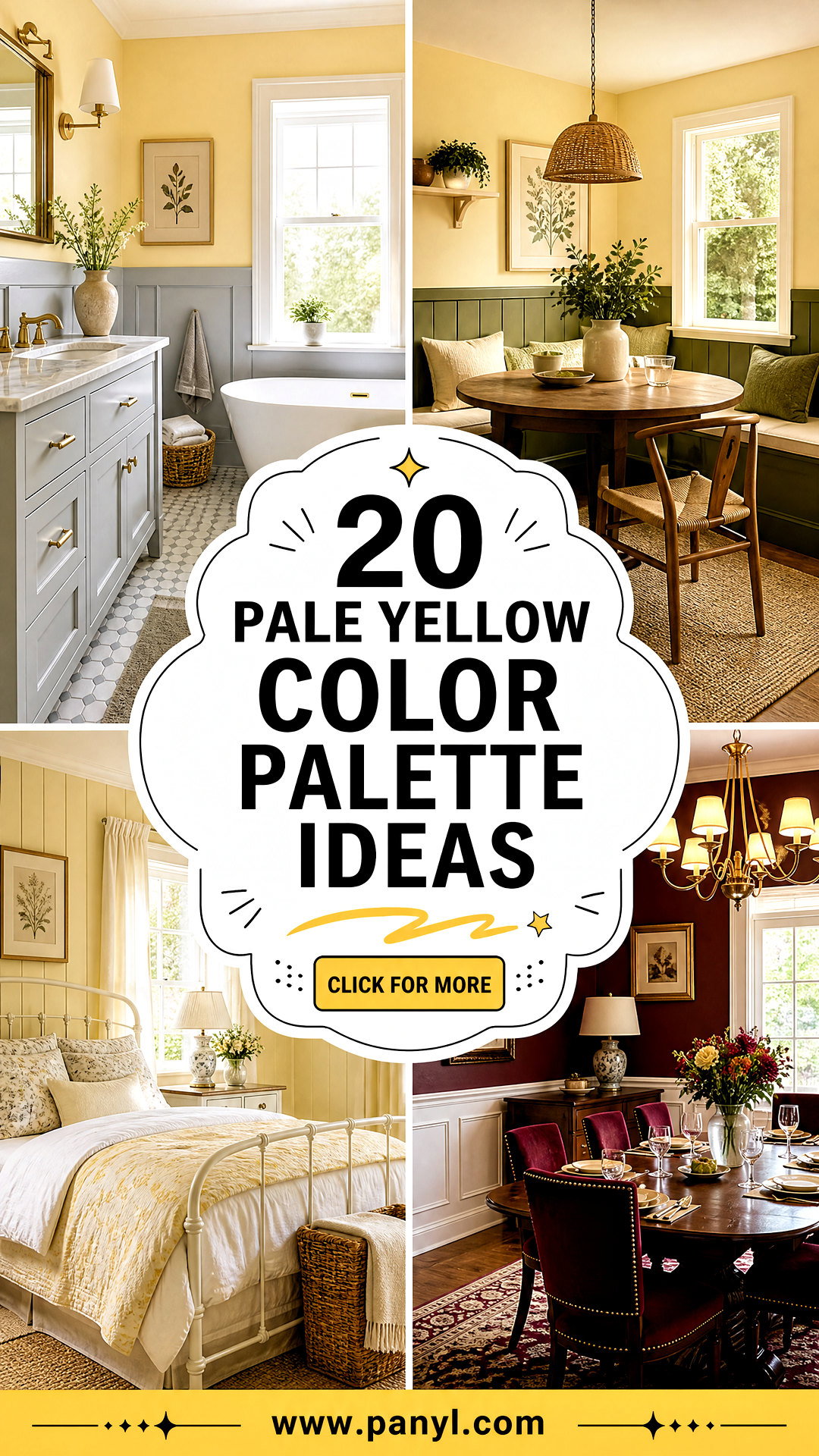 20 Pale Yellow Color Palette Ideas for Warm Cheerful Rooms - 20 Pale Yellow Color Palette Ideas for Warm, Cheerful Rooms