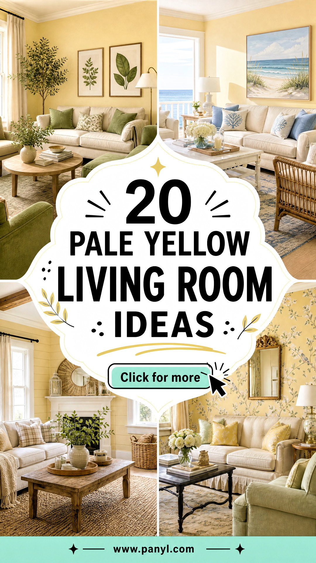 20 Pale Yellow Living Room Ideas for a Warm Airy Home - 20 Pale Yellow Living Room Ideas for a Warm, Airy Home