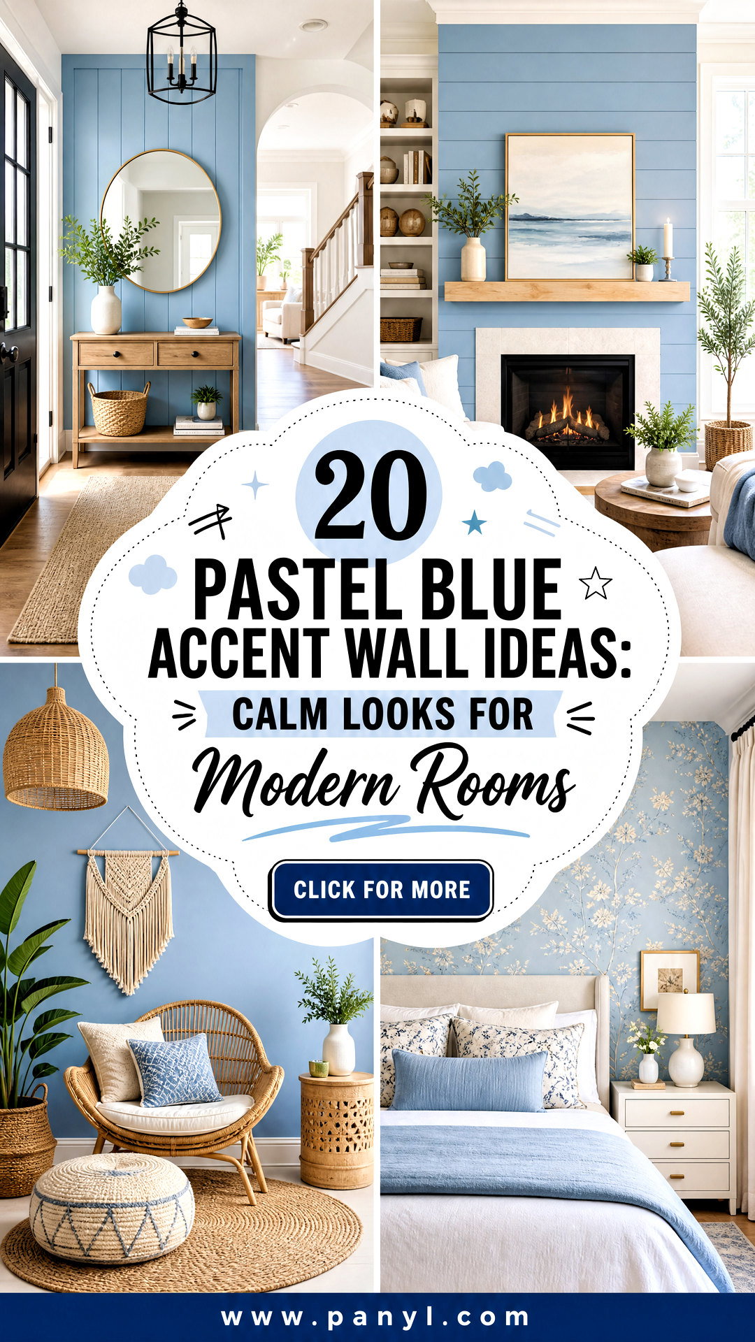 20 Pastel Blue Accent Wall Ideas Calm Looks for Modern Rooms - 20 Pastel Blue Accent Wall Ideas: Calm Looks for Modern Rooms