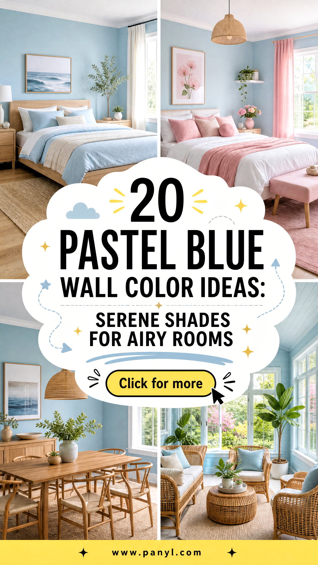 20 Pastel Blue Wall Color Ideas Serene Shades for Airy Rooms - 20 Pastel Blue Wall Color Ideas: Serene Shades for Airy Rooms