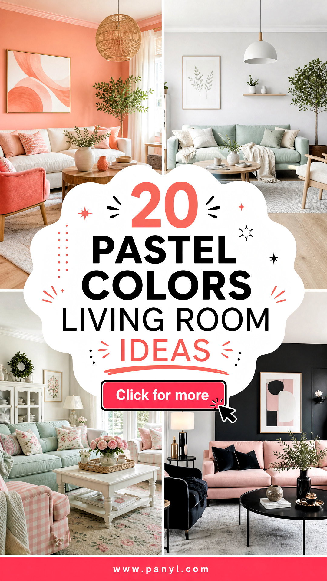 20 Pastel Colors Living Room Ideas for a Chic Airy Home - 20 Pastel Colors Living Room Ideas for a Chic, Airy Home