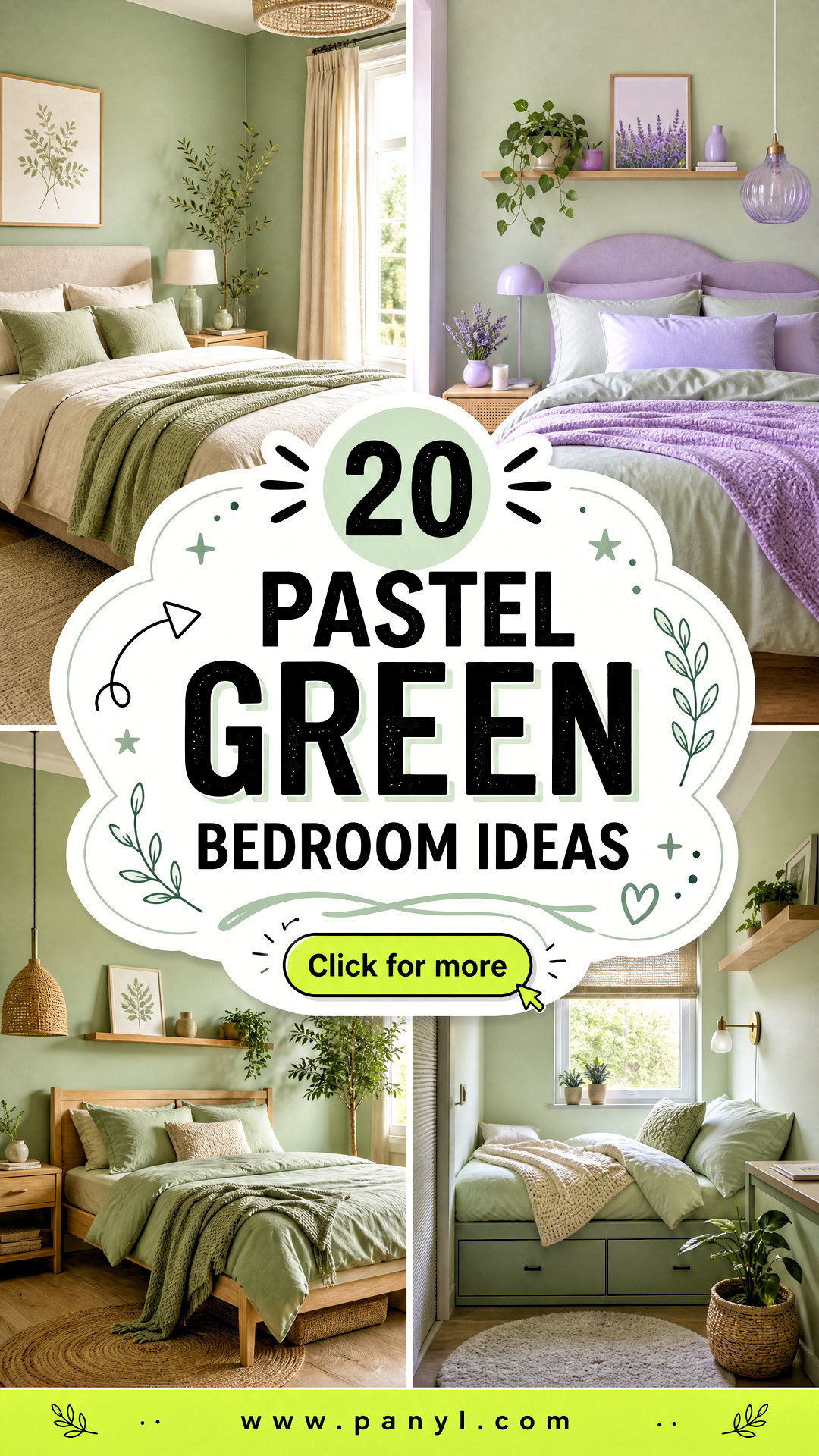 20 Pastel Green Bedroom Ideas for a Calm Dreamy Retreat - 20 Pastel Green Bedroom Ideas for a Calm, Dreamy Retreat