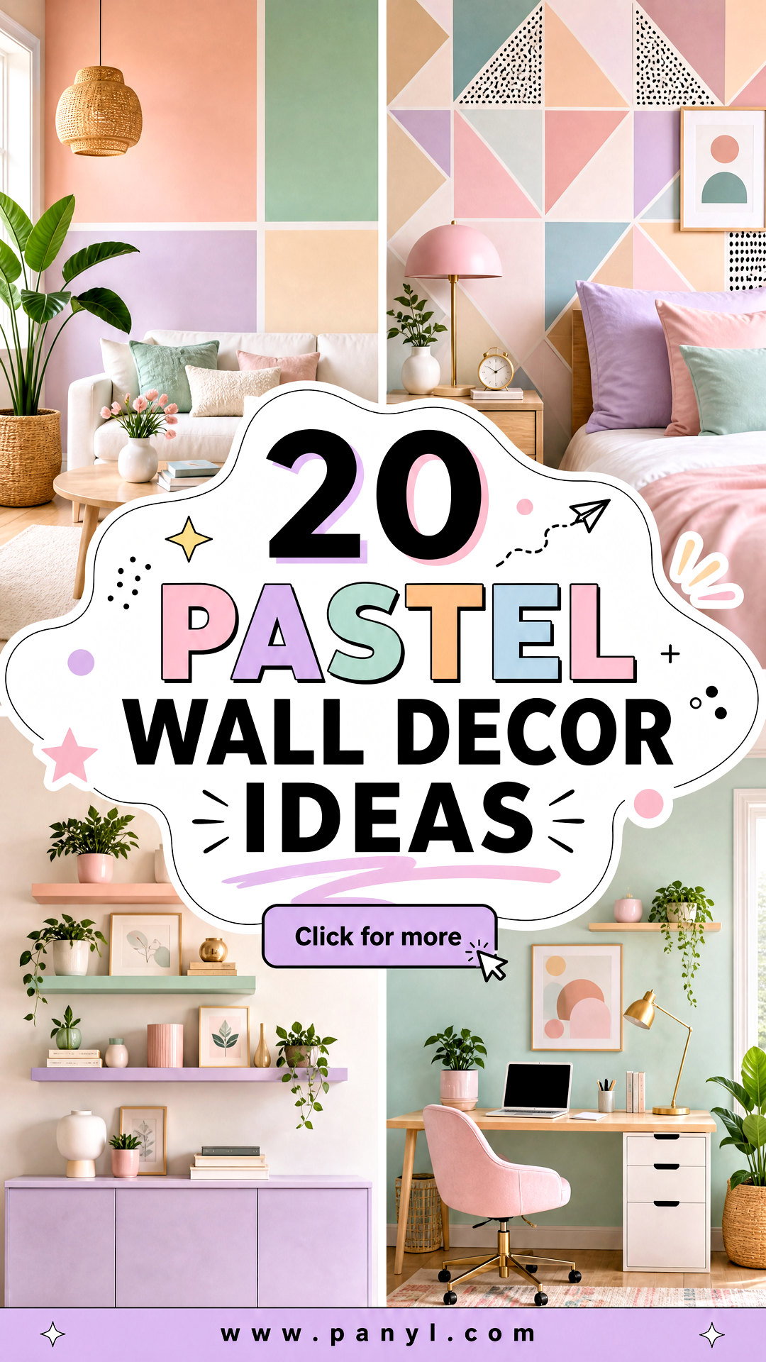 20 Pastel Wall Decor Ideas for a Dreamy Joyful Home Refresh - 20 Pastel Wall Decor Ideas for a Dreamy, Joyful Home Refresh