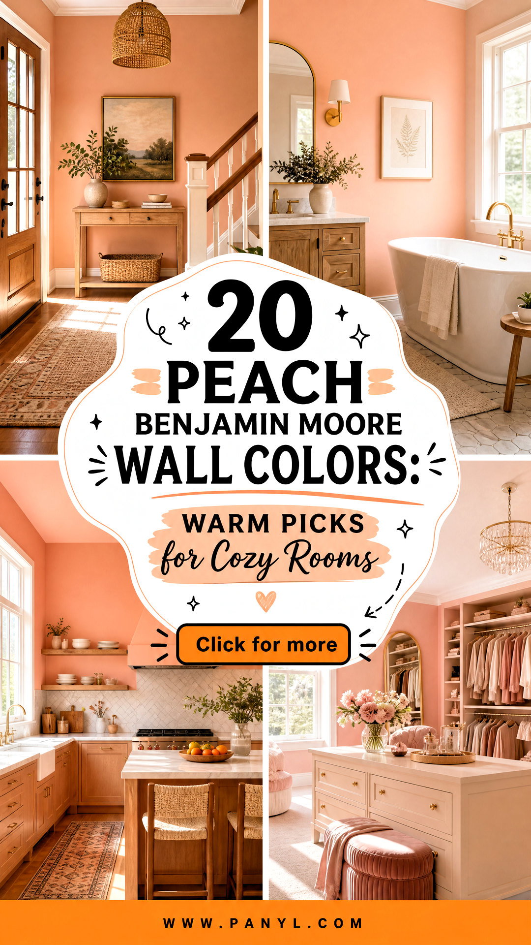 20 Peach Benjamin Moore Wall Colors Warm Picks for Cozy Rooms - 20 Peach Benjamin Moore Wall Colors: Warm Picks for Cozy Rooms