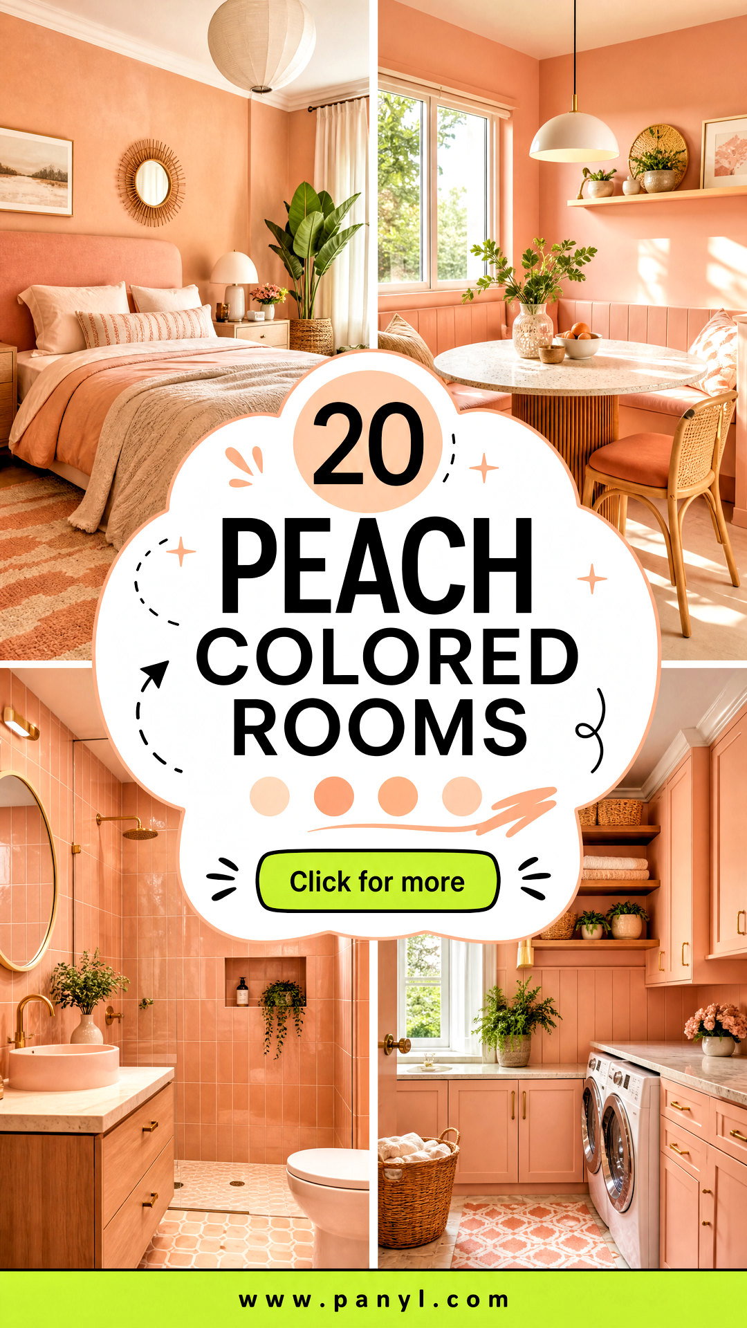 20 Peach Colored Rooms for a Warm Designer-Led Home Refresh - 20 Peach Colored Rooms for a Warm, Designer-Led Home Refresh