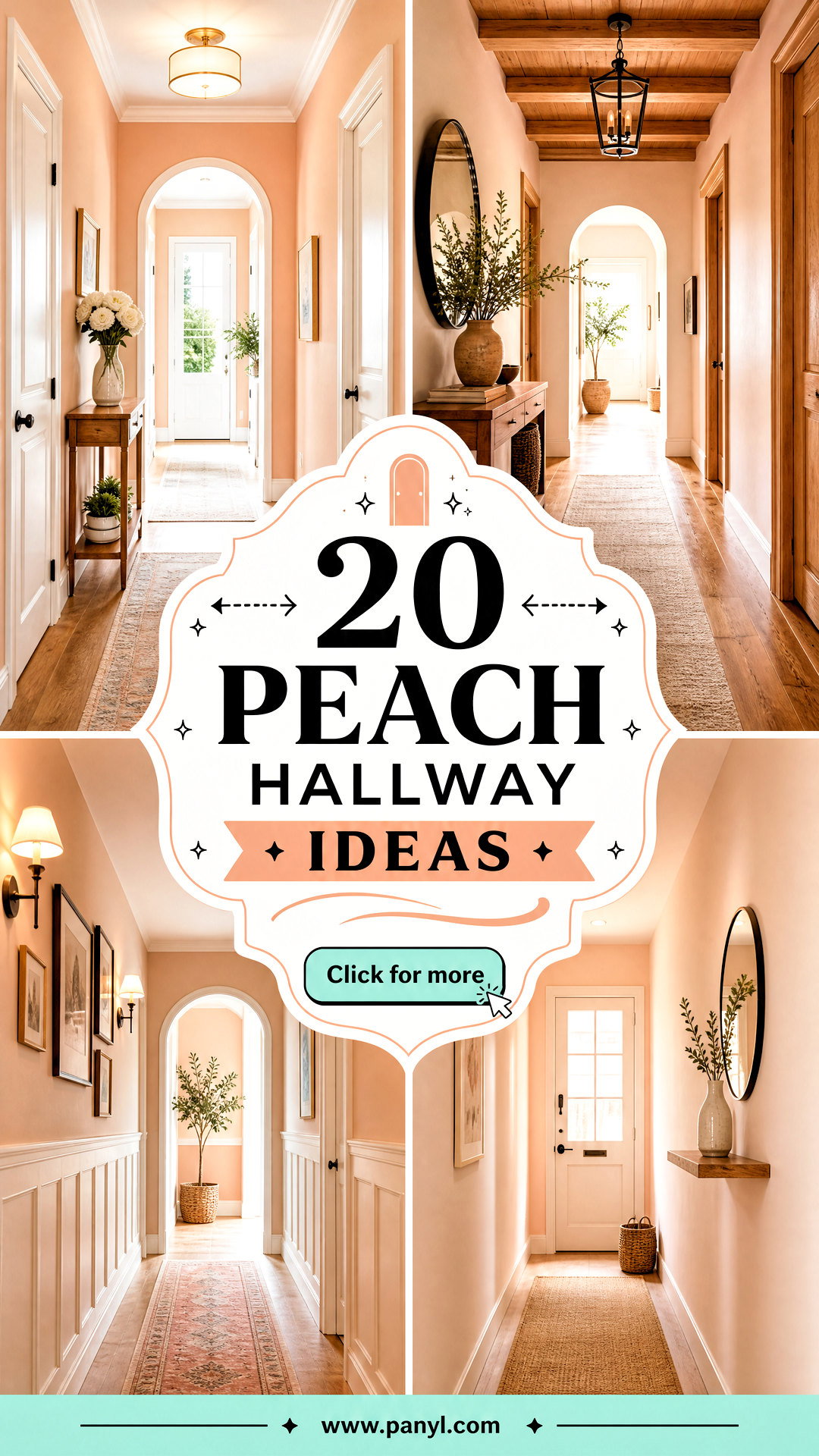 20 Peach Hallway Ideas for a Bright Welcoming Entrance - 20 Peach Hallway Ideas for a Bright, Welcoming Entrance