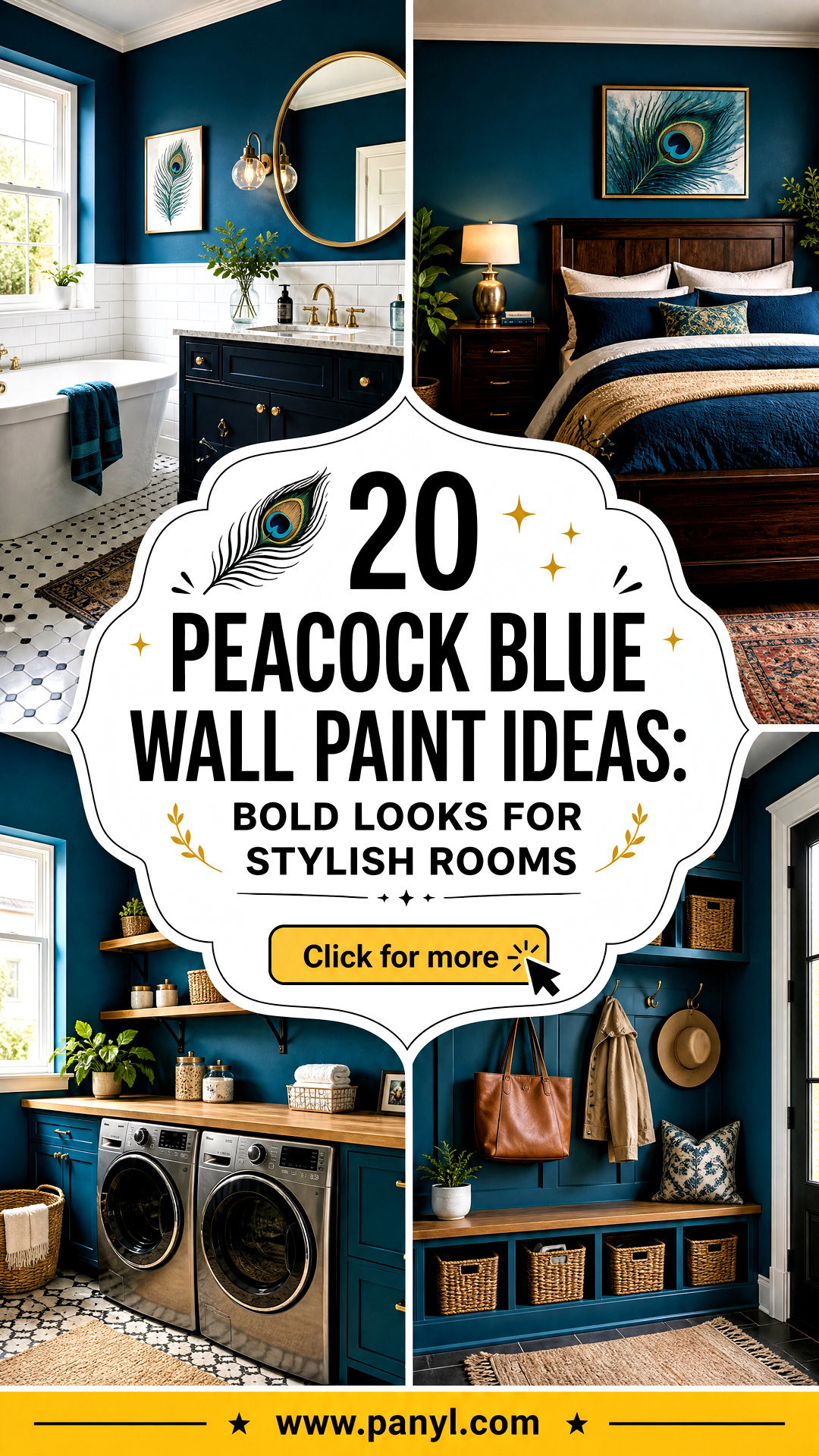 20 Peacock Blue Wall Paint Ideas Bold Looks for Stylish Rooms - 20 Peacock Blue Wall Paint Ideas: Bold Looks for Stylish Rooms