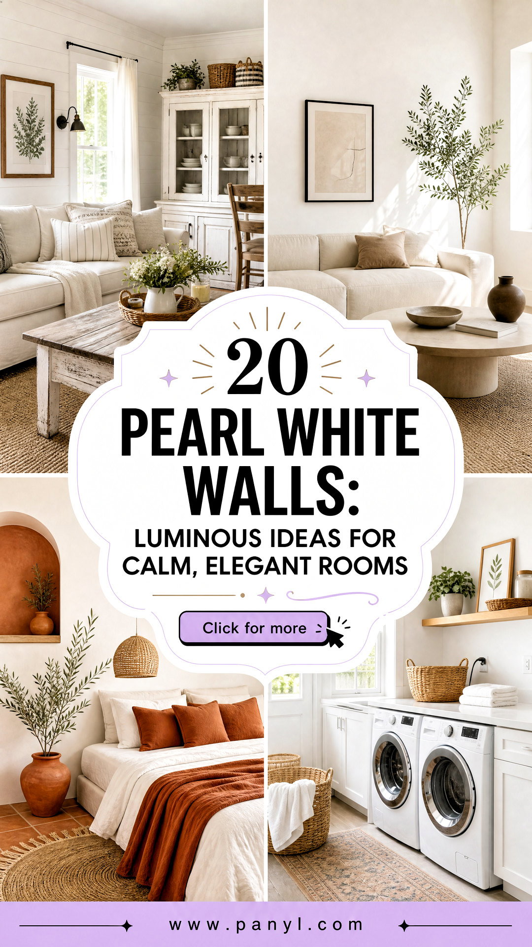 20 Pearl White Walls Luminous Ideas for Calm Elegant Rooms - 20 Pearl White Walls: Luminous Ideas for Calm, Elegant Rooms