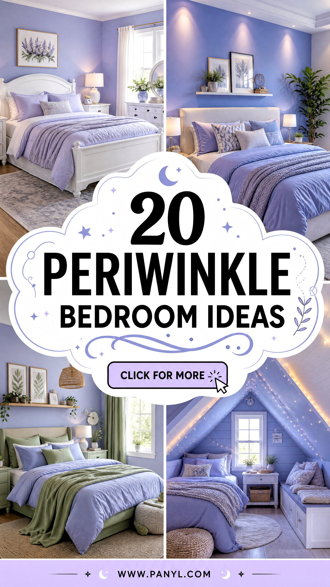 20 Periwinkle Bedroom Ideas for a Calm and Dreamy Retreat - 20 Periwinkle Bedroom Ideas for a Calm and Dreamy Retreat