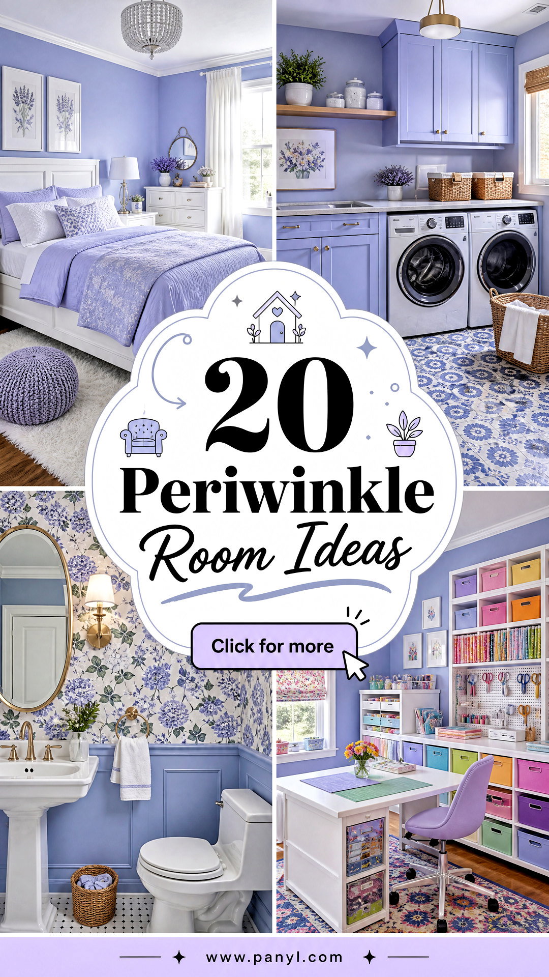 20 Periwinkle Room Ideas for a Dreamy Serene Home Makeover - 20 Periwinkle Room Ideas for a Dreamy, Serene Home Makeover