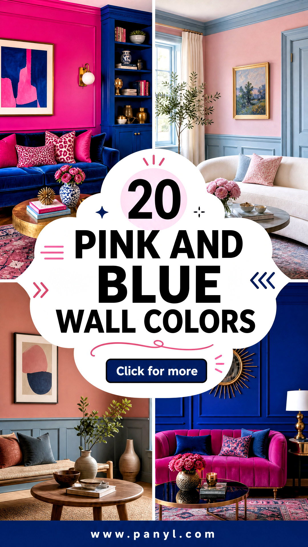 20 Pink And Blue Wall Colors Fresh Pairings for Stylish Homes - 20 Pink And Blue Wall Colors: Fresh Pairings for Stylish Homes