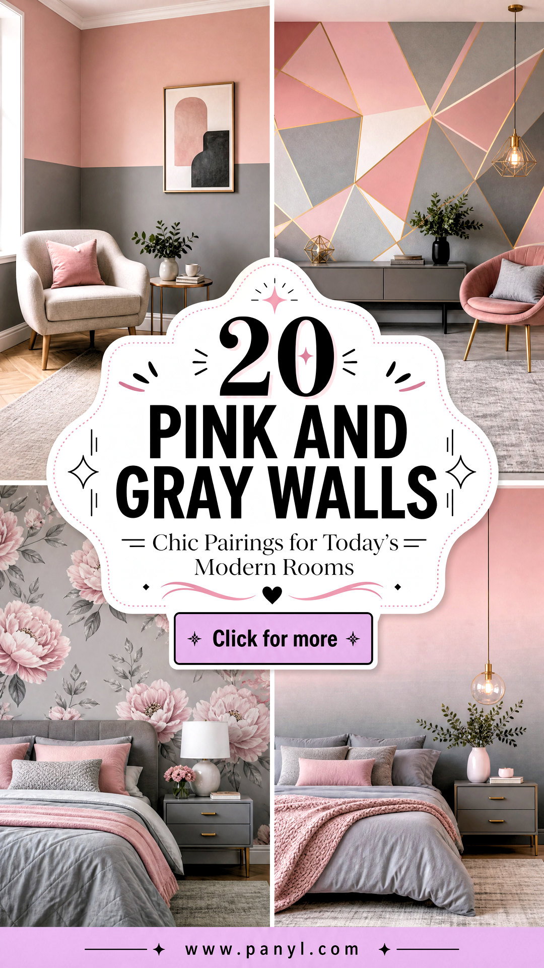 20 Pink And Gray Walls Chic Pairings for Todays Modern Rooms - 20 Pink And Gray Walls: Chic Pairings for Today’s Modern Rooms