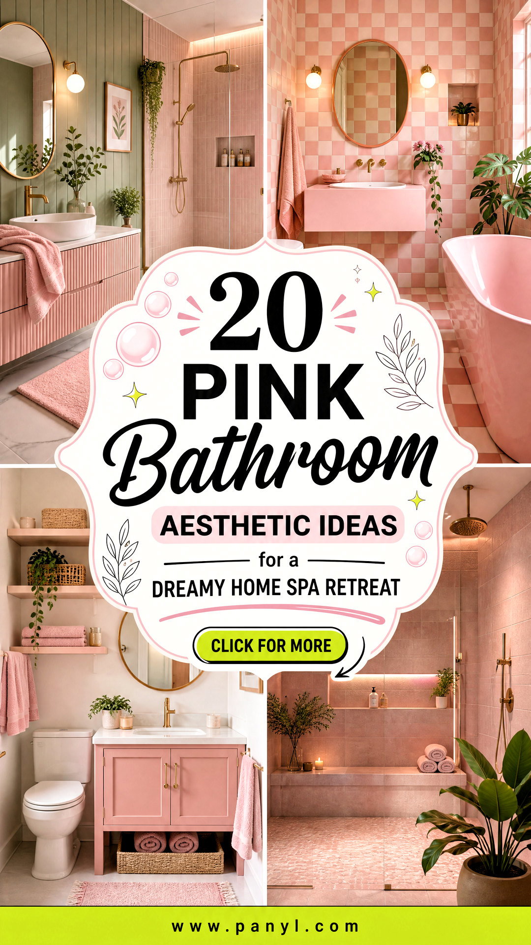 20 Pink Bathroom Aesthetic Ideas for a Dreamy Home Spa Retreat - 20 Pink Bathroom Aesthetic Ideas for a Dreamy Home Spa Retreat
