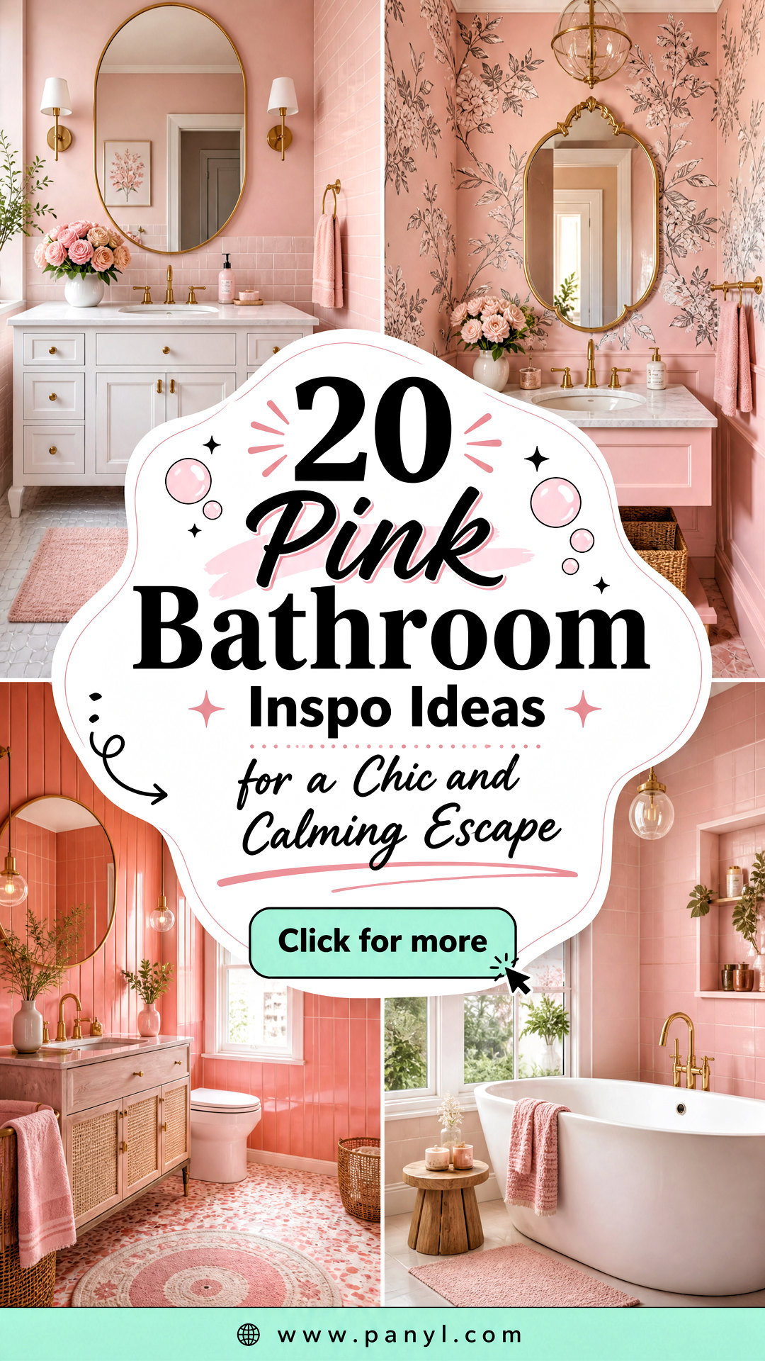 20 Pink Bathroom Inspo Ideas for a Chic and Calming Escape - 20 Pink Bathroom Inspo Ideas for a Chic and Calming Escape