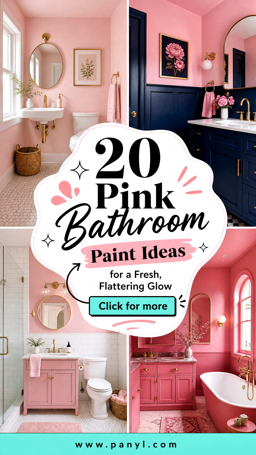20 Pink Bathroom Paint Ideas for a Fresh Flattering Glow - 20 Pink Bathroom Paint Ideas for a Fresh, Flattering Glow