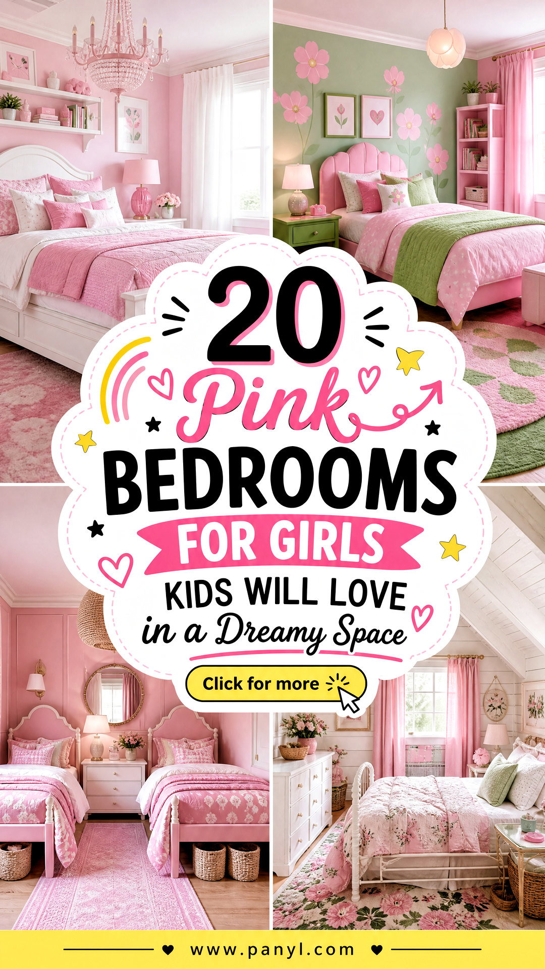 20 Pink Bedrooms for Girls Kids Will Love in a Dreamy Space - 20 Pink Bedrooms for Girls Kids Will Love in a Dreamy Space