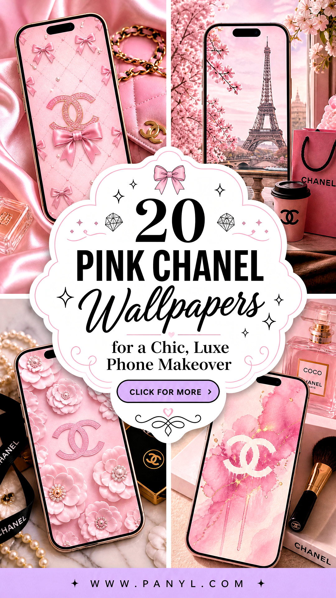 20 Pink Chanel Wallpapers for a Chic Luxe Phone Makeover - 20 Pink Chanel Wallpapers for a Chic, Luxe Phone Makeover