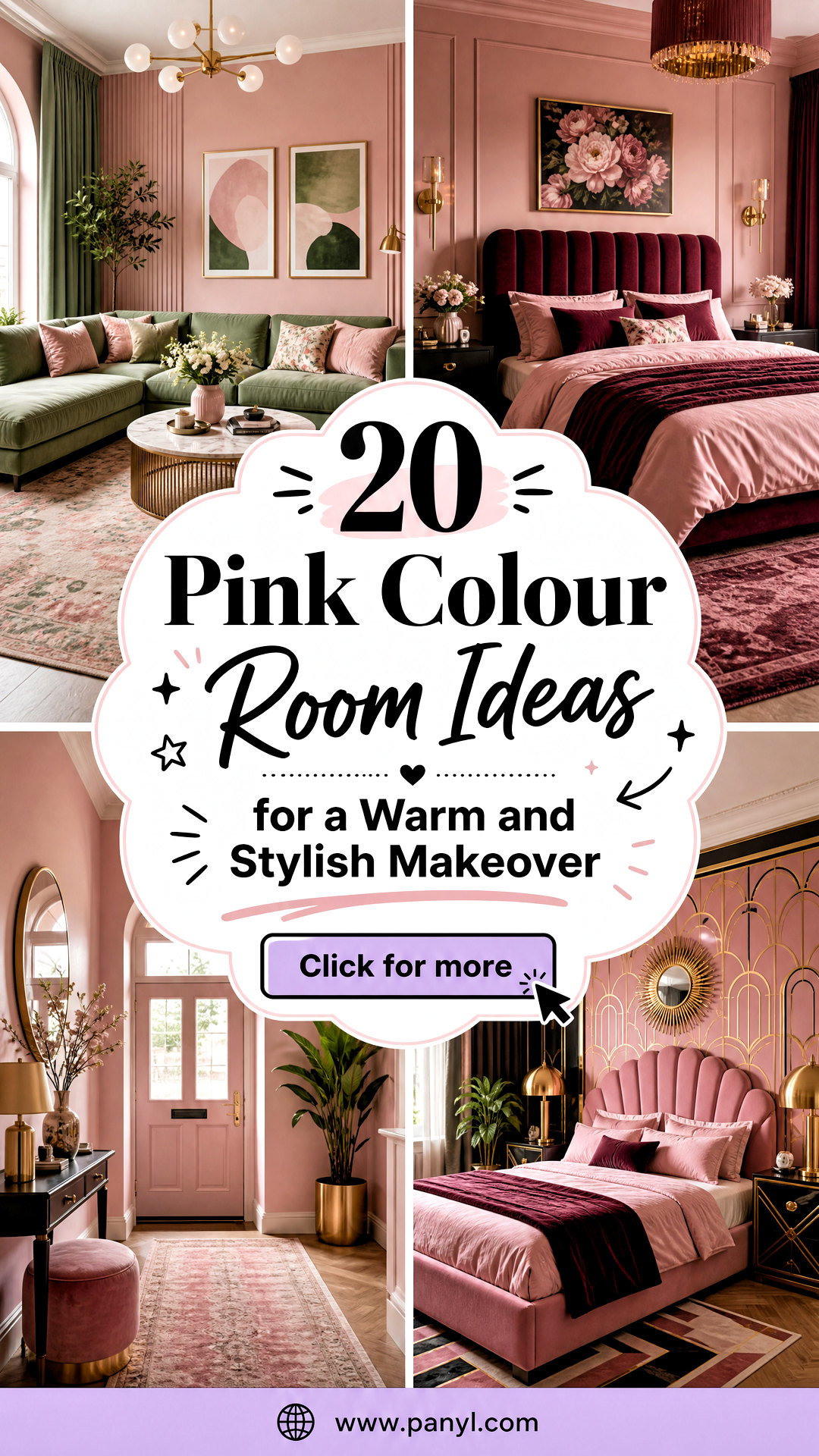 20 Pink Colour Room Ideas for a Warm and Stylish Makeover - 20 Pink Colour Room Ideas for a Warm and Stylish Makeover