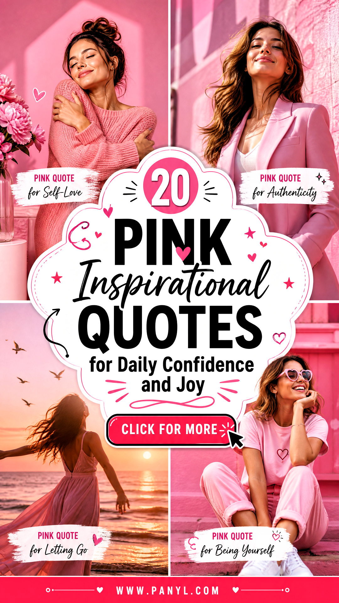 20 Pink Inspirational Quotes for Daily Confidence and Joy - 20 Pink Inspirational Quotes for Daily Confidence and Joy