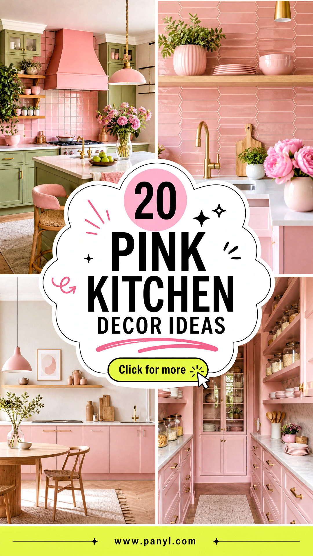 20 Pink Kitchen Decor Ideas for a Cheerful Modern Space - 20 Pink Kitchen Decor Ideas for a Cheerful Modern Space