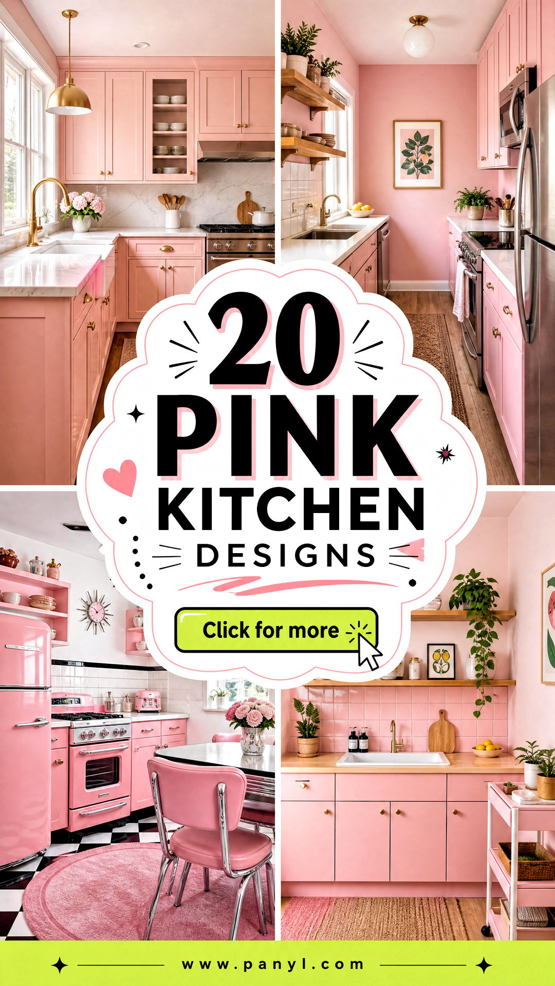 20 Pink Kitchen Designs That Feel Fresh and Sophisticated - 20 Pink Kitchen Designs That Feel Fresh and Sophisticated