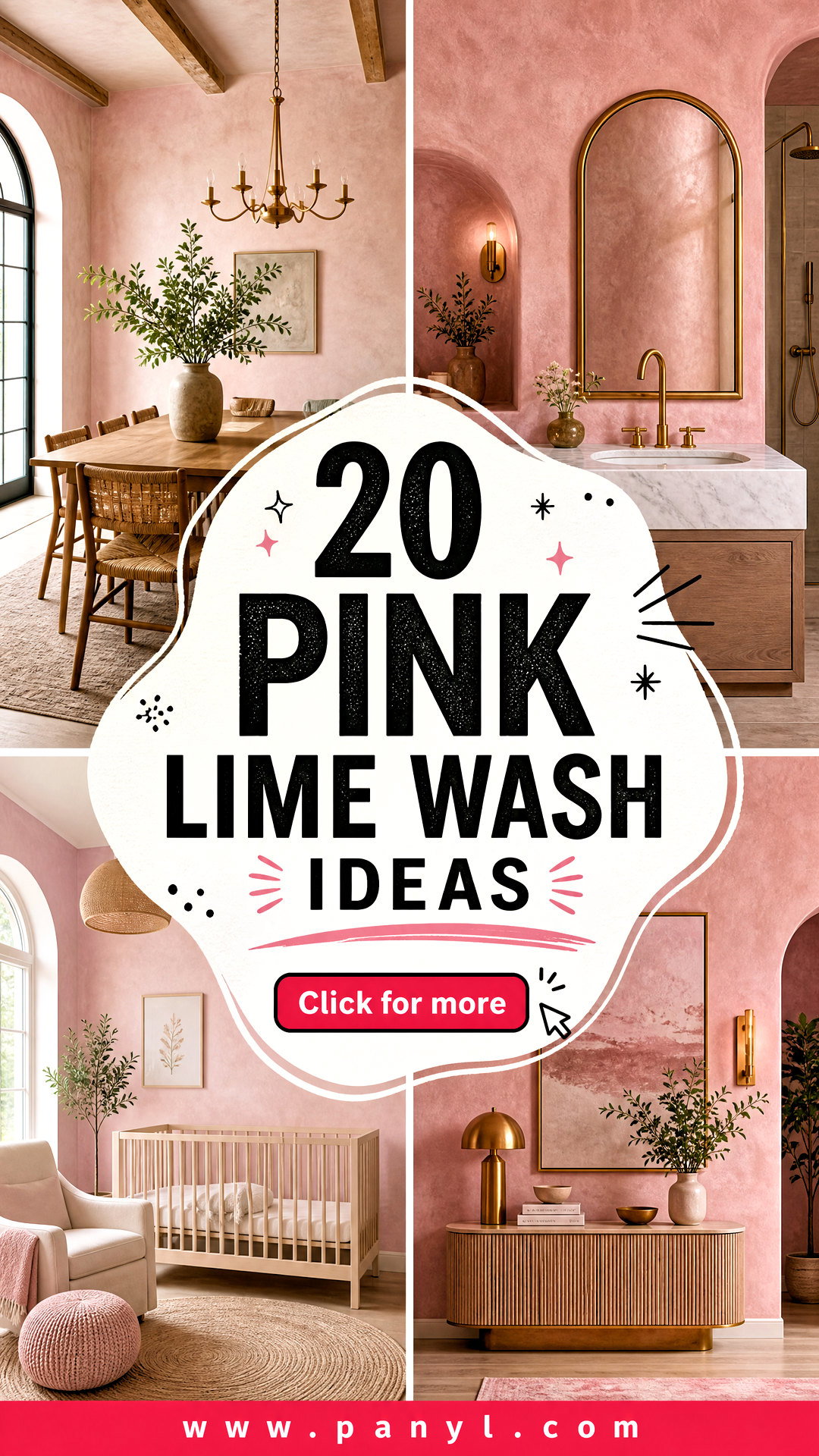 20 Pink Lime Wash Ideas for Warm Textured Modern Walls - 20 Pink Lime Wash Ideas for Warm, Textured Modern Walls