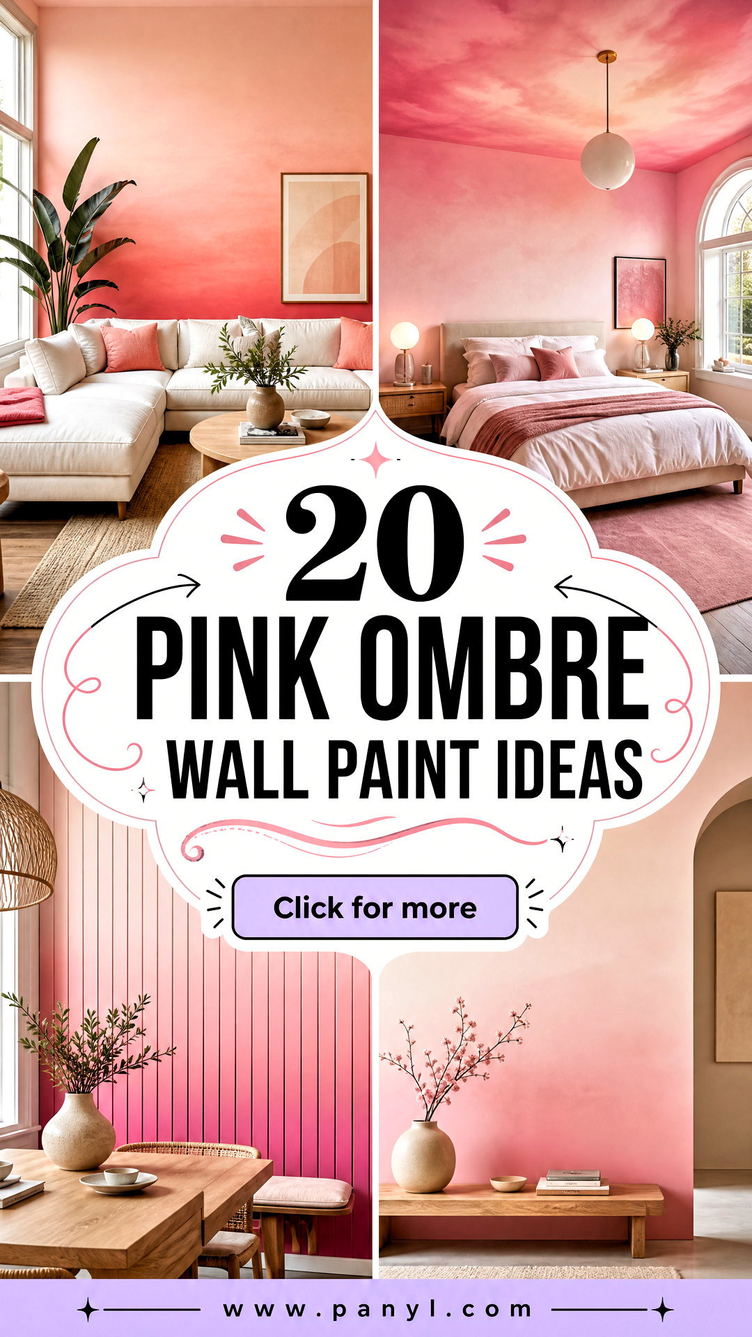 20 Pink Ombre Wall Paint Ideas for a Dreamy Modern Makeover - 20 Pink Ombre Wall Paint Ideas for a Dreamy Modern Makeover