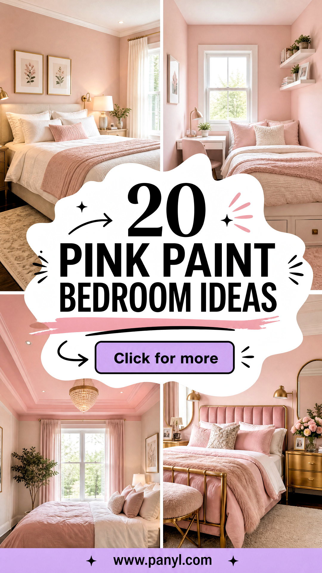 20 Pink Paint Bedroom Ideas for a Dreamy Restful Retreat - 20 Pink Paint Bedroom Ideas for a Dreamy, Restful Retreat