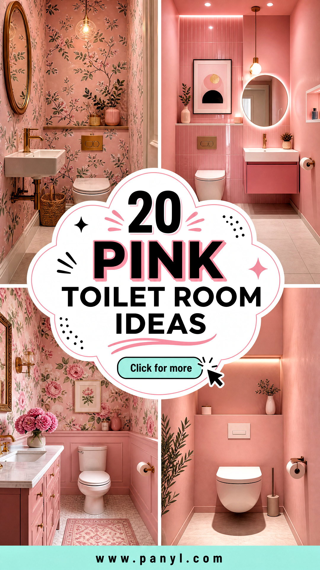 20 Pink Toilet Room Ideas for a Bold Charming Makeover - 20 Pink Toilet Room Ideas for a Bold, Charming Makeover